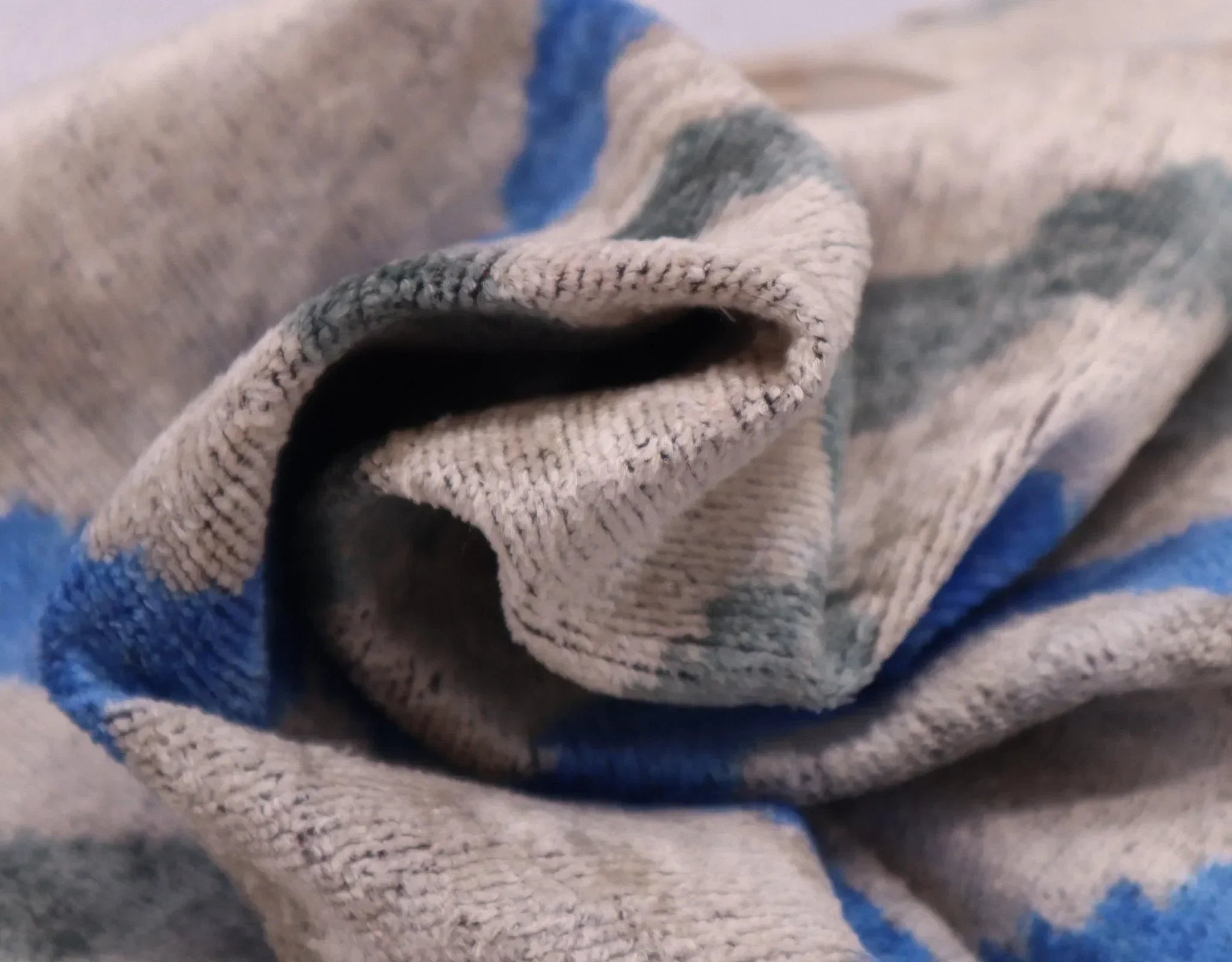 Canvello Handmade Decorative GrayBlue Throw Pillow - 16"X24" - The Mayfair Hall