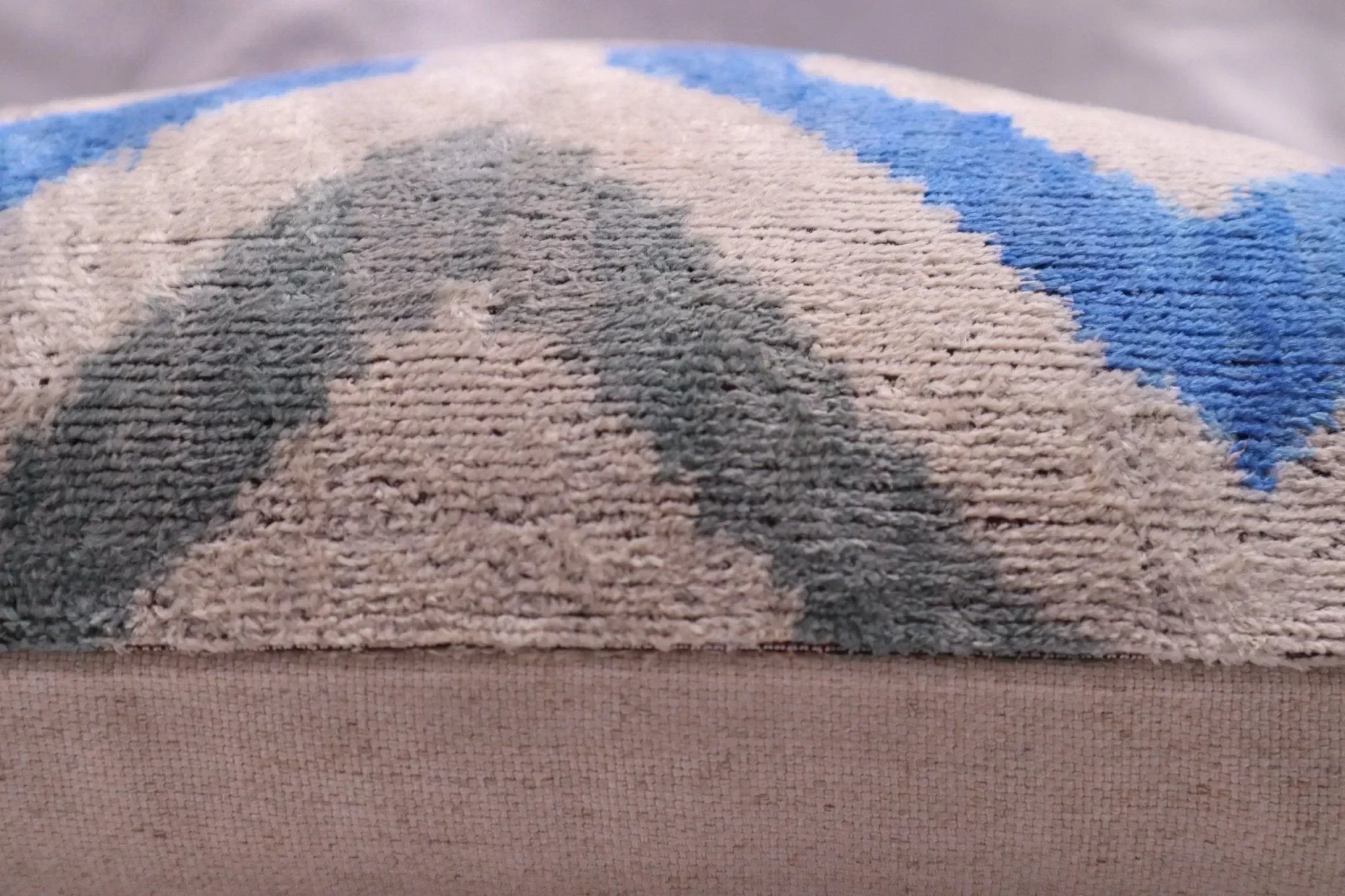 Canvello Handmade Decorative GrayBlue Throw Pillow - 16"X24" - The Mayfair Hall