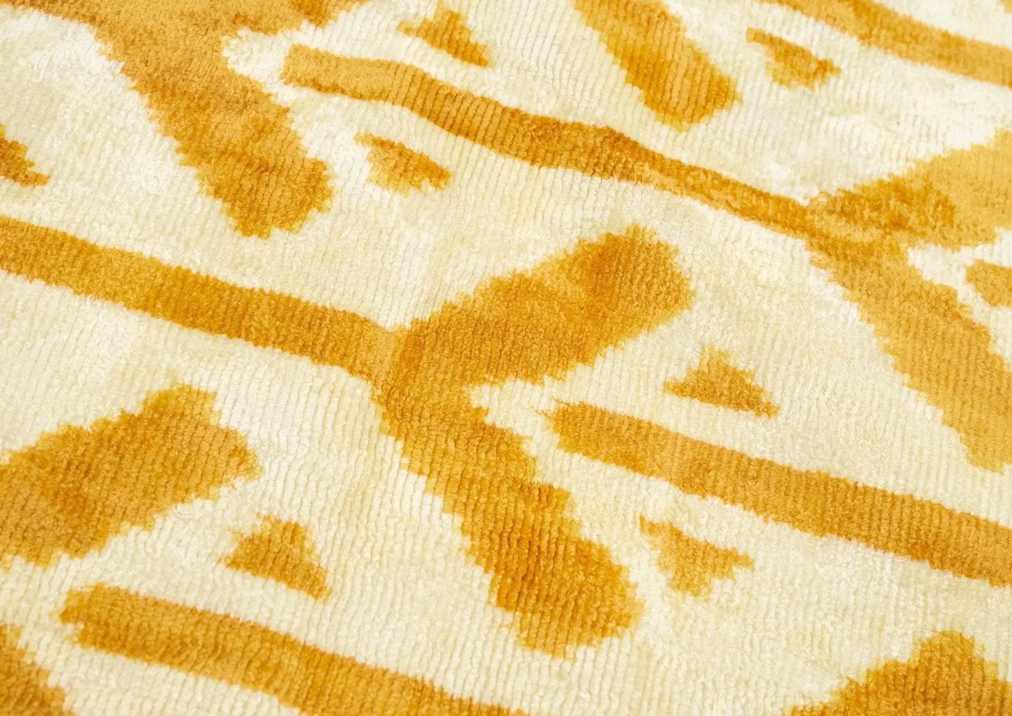 Canvello Handmade Tribal Arrow Velvet Throw Pillow in Yellow and Cream - Perfect for Bohemian and Rustic Decor - 16x24 in - The Mayfair Hall