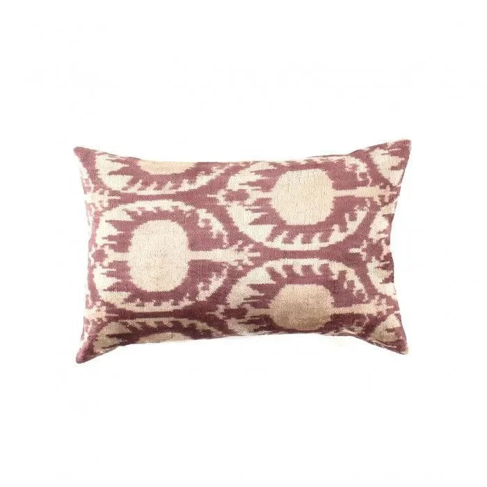 Canvello Handmade Turkish Silk Velvet Ikat pillow - 16"x24" - The Mayfair Hall