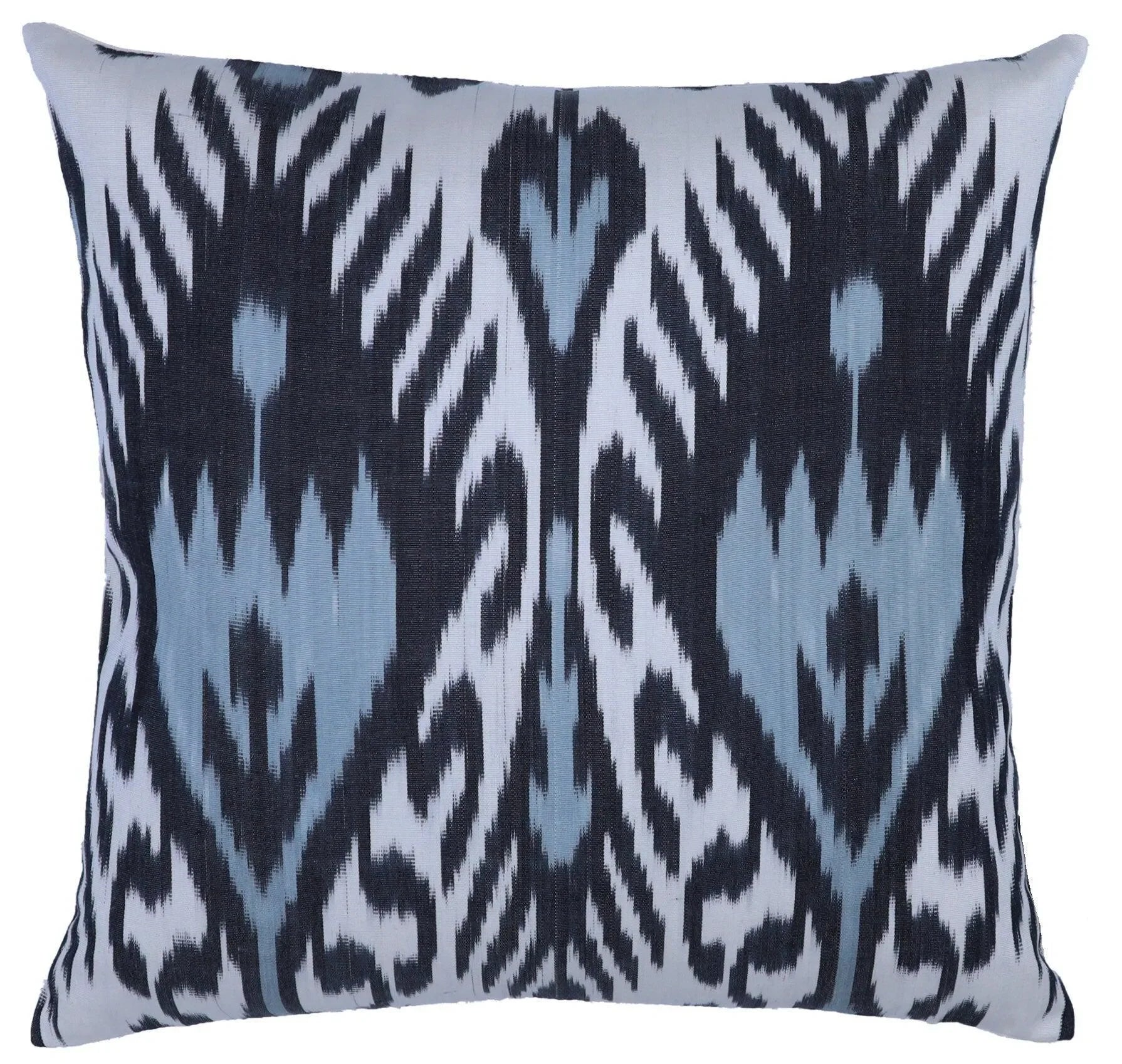 Canvello Ikat Pure Silk Throw Pillows For Couch - 16x16 inch - The Mayfair Hall