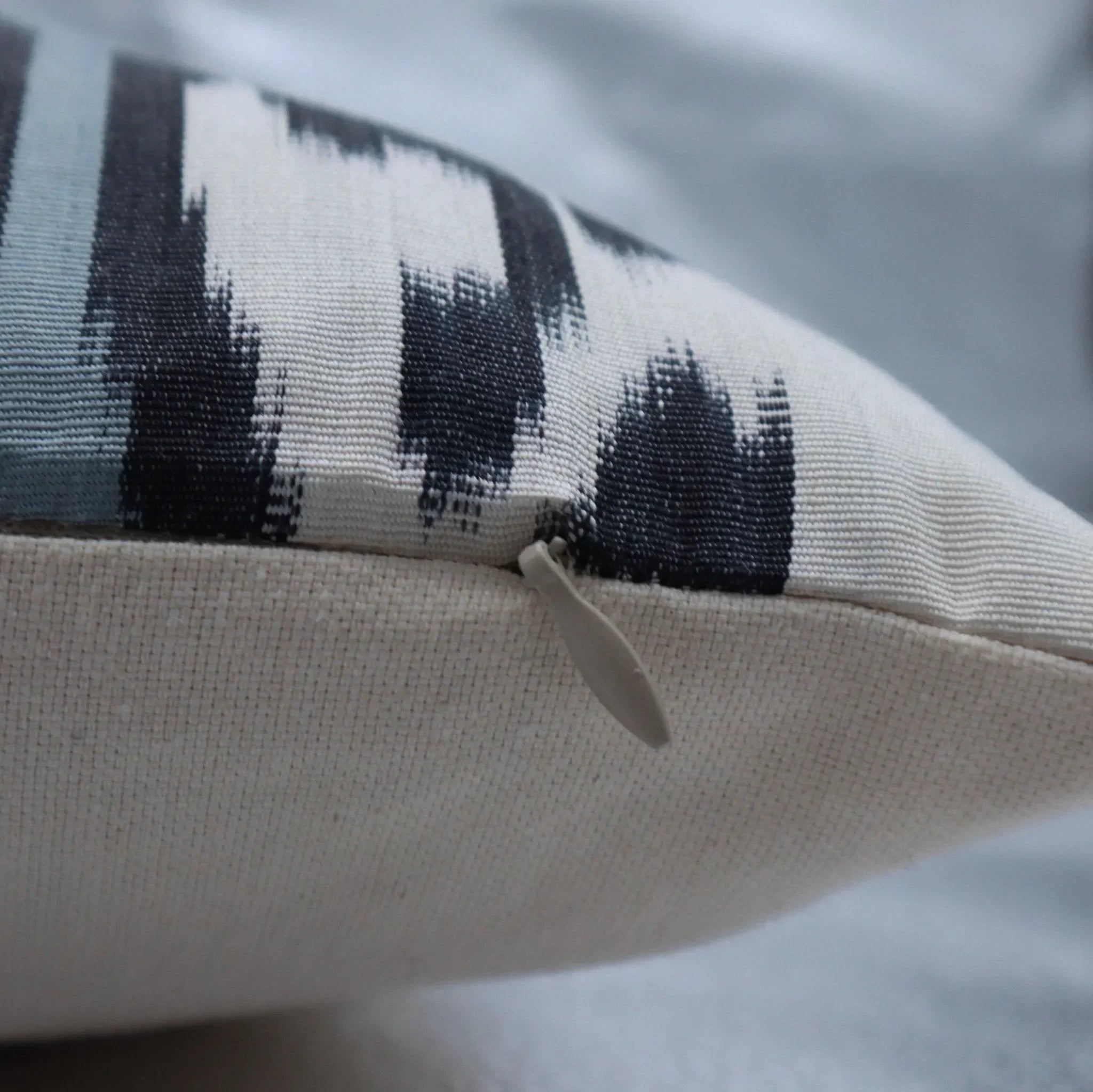 Canvello Ikat Pure Silk Throw Pillows For Couch - 16x16 inch - The Mayfair Hall