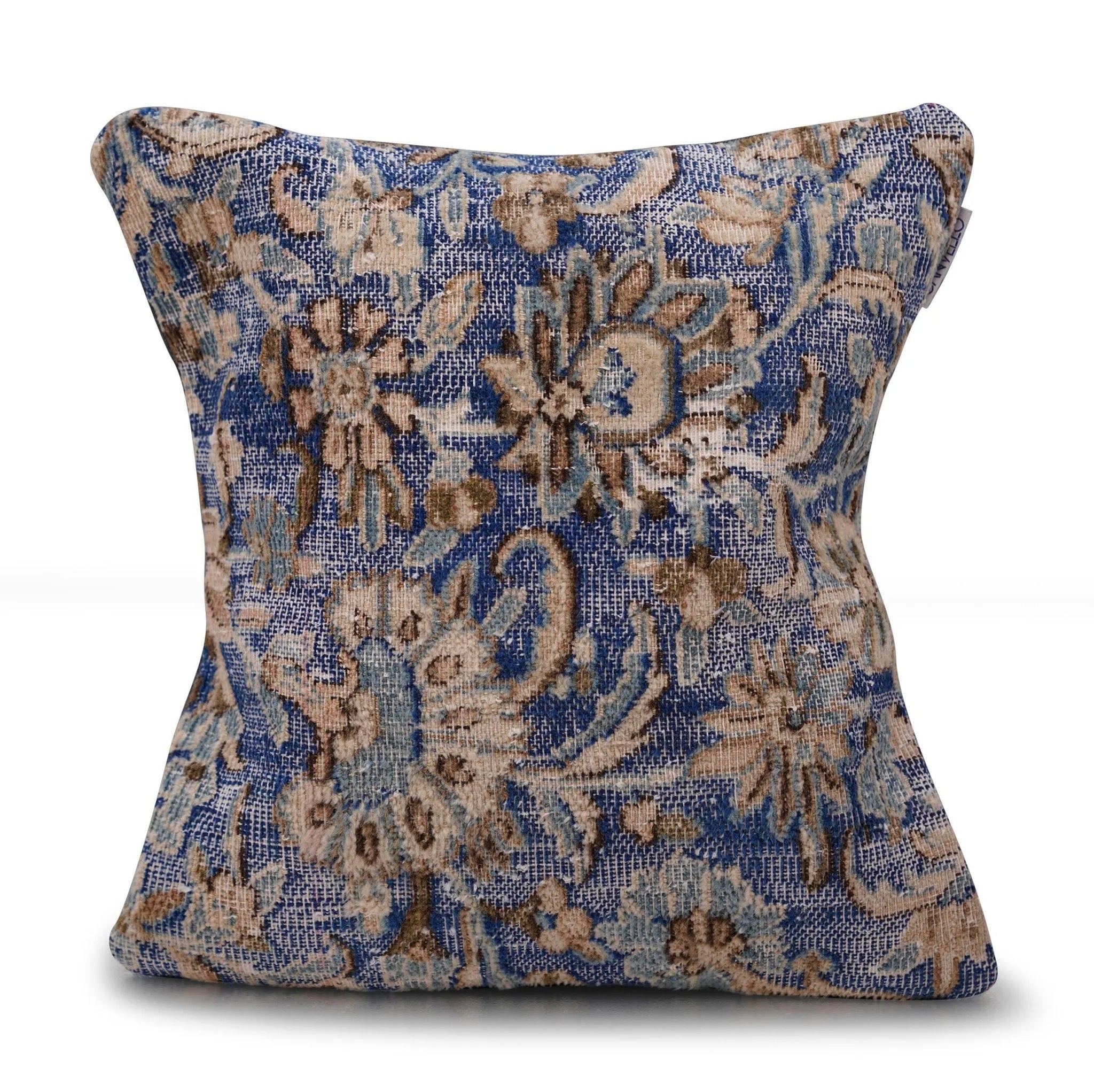 Canvello Kerman Rug Blue Accent Pillows - 18"x18"