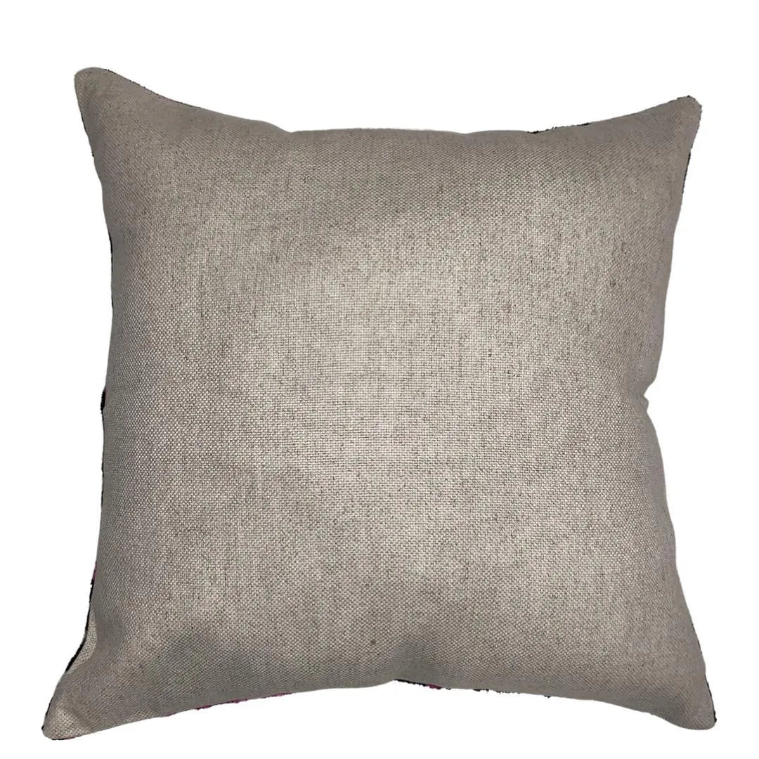 Canvello Light Blue Velvet Ikat Pillow - 16'' X 16''