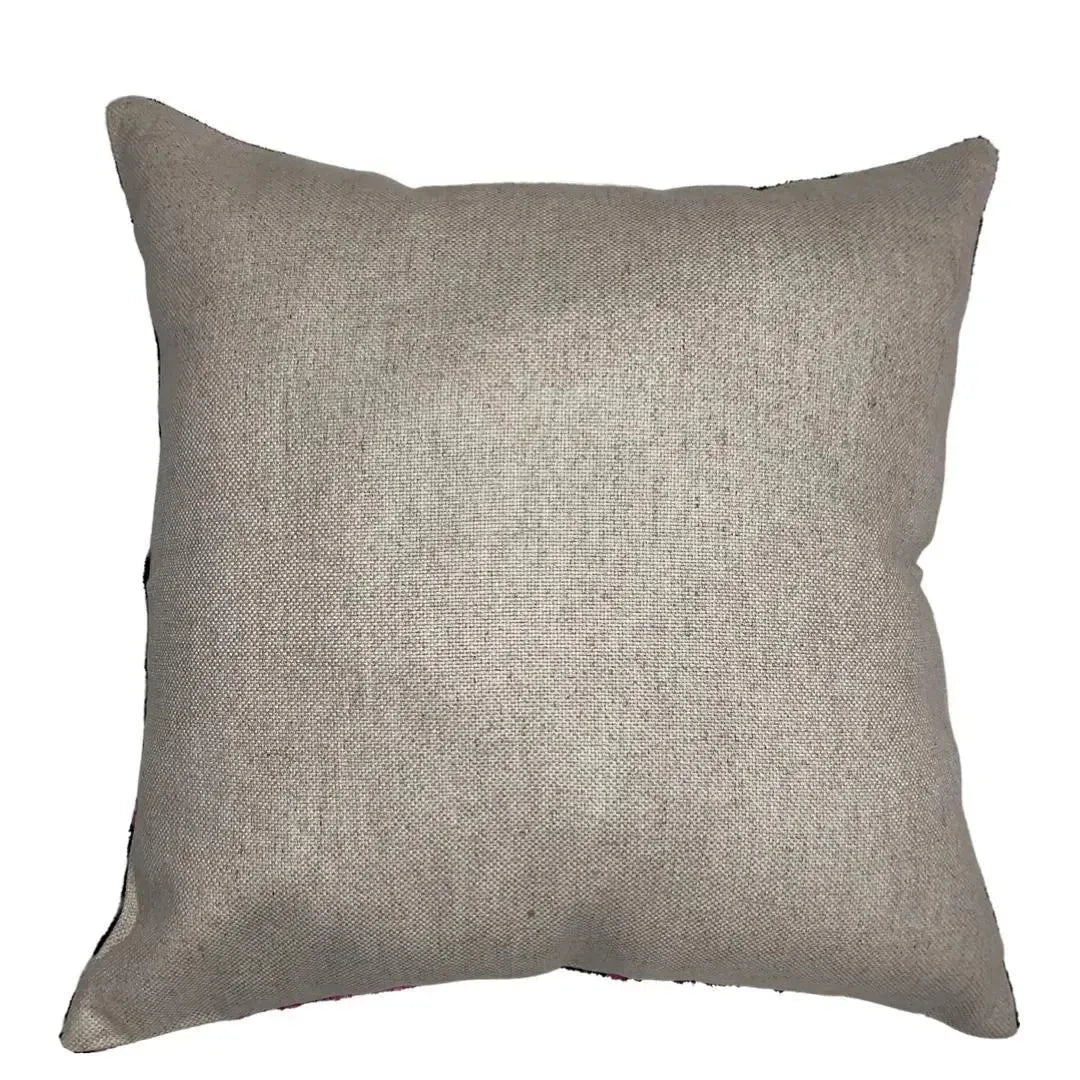 Canvello Light Blue Velvet Ikat Pillow - 16'' X 16'' - The Mayfair Hall