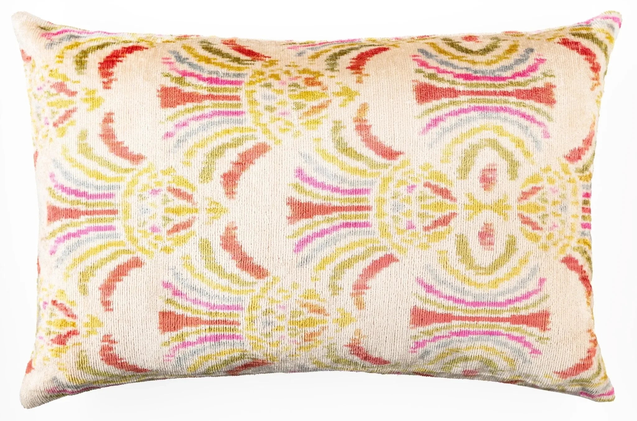 Canvello Luxurious 16x24 Handmade Velvet Silk Pillow with Premium Down Feather Insert - Beige Pink - The Mayfair Hall