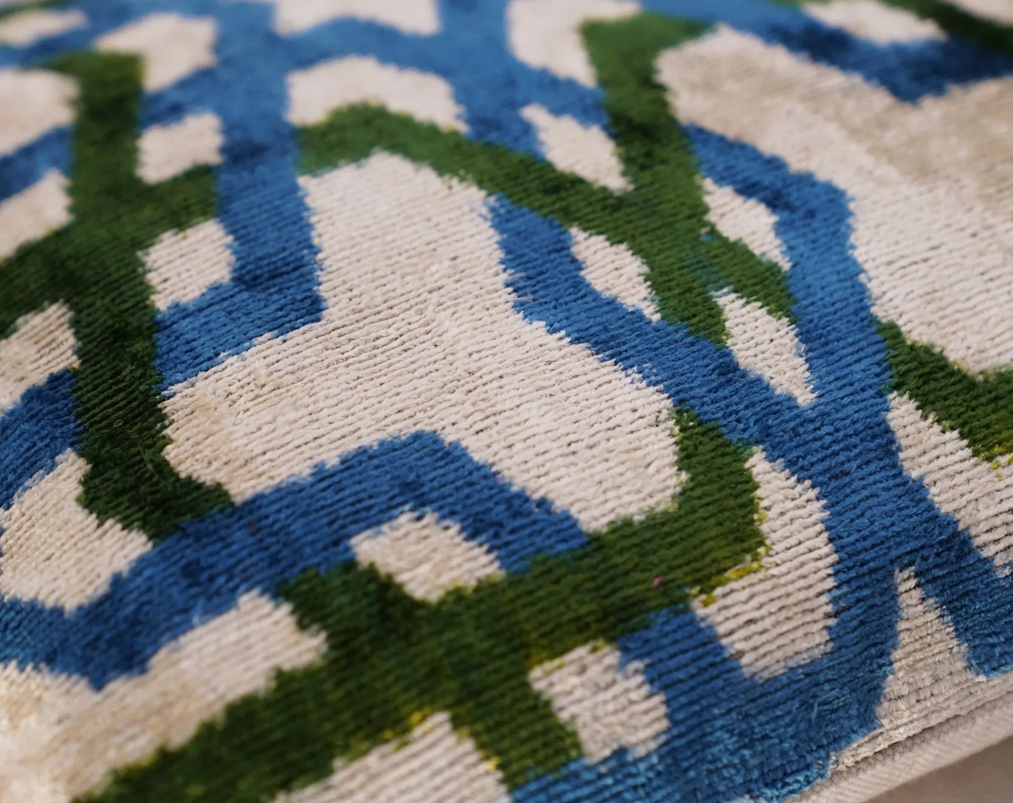 Canvello Luxury Blue Green Geometric Pillow for Couch - 16x16 inch - The Mayfair Hall