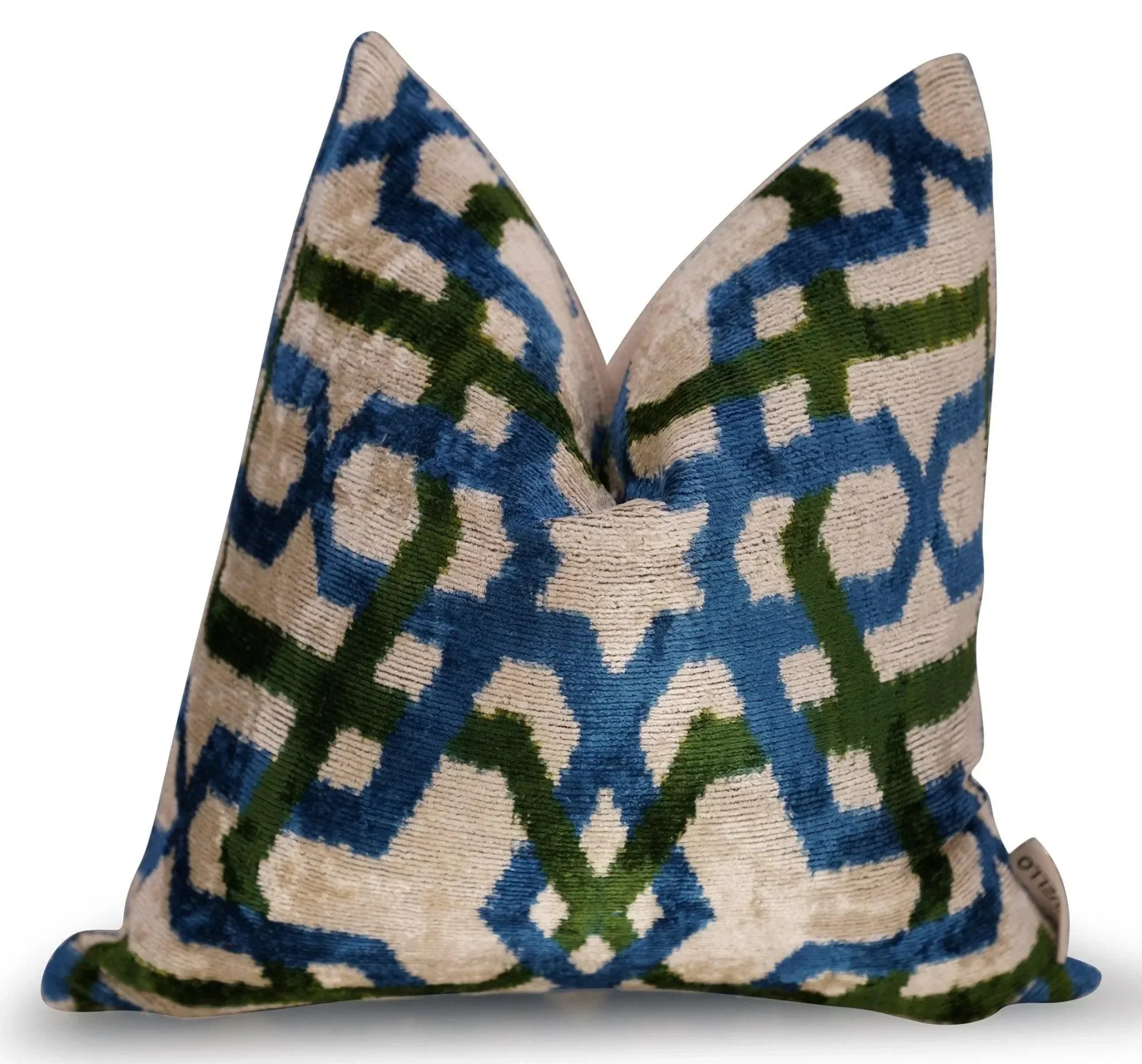 Canvello Luxury Blue Green Geometric Pillow for Couch - 16x16 inch - The Mayfair Hall