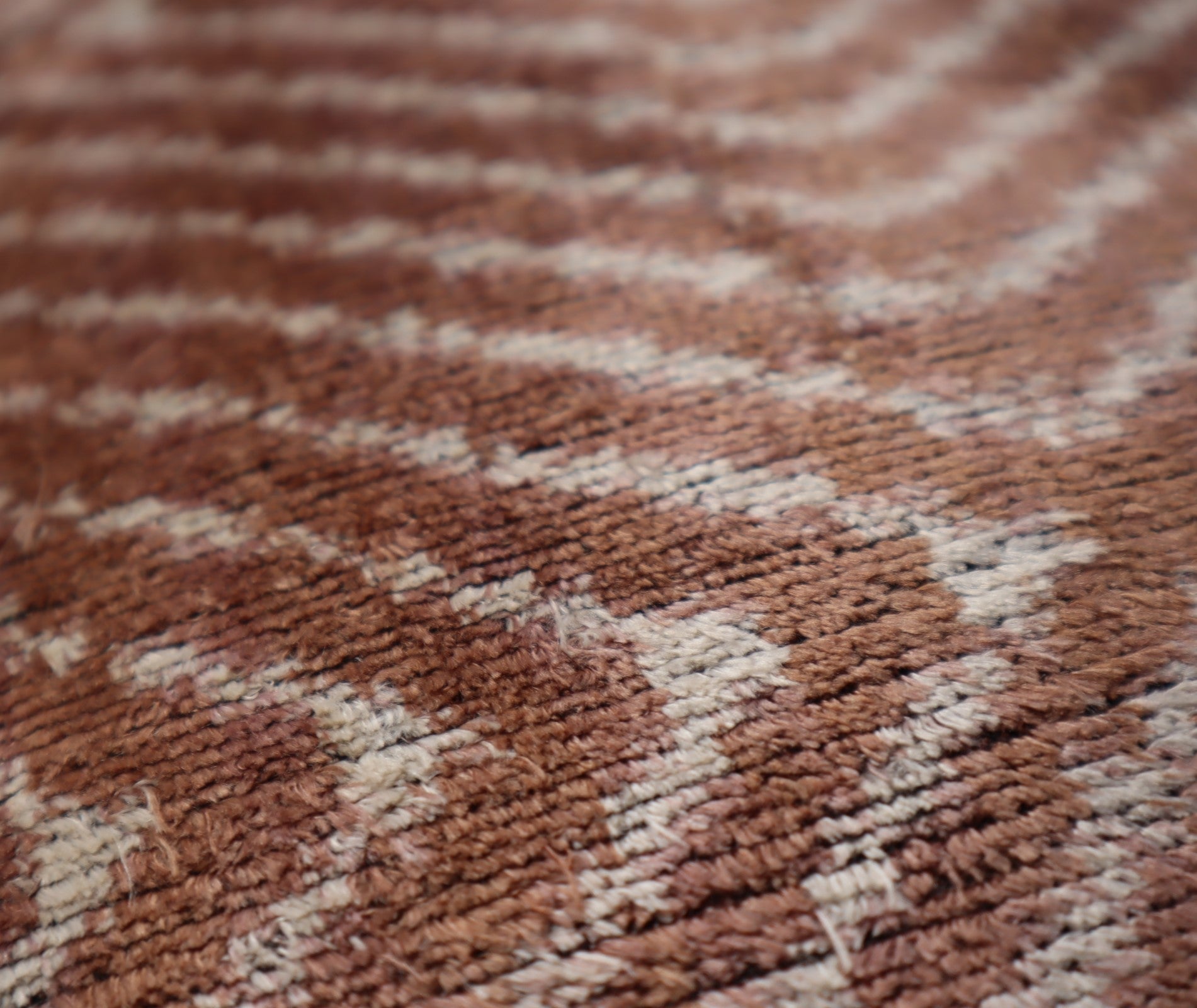 Silk Velvet Throw Pillow in Brown with Down Insert (40 x 60 cm)