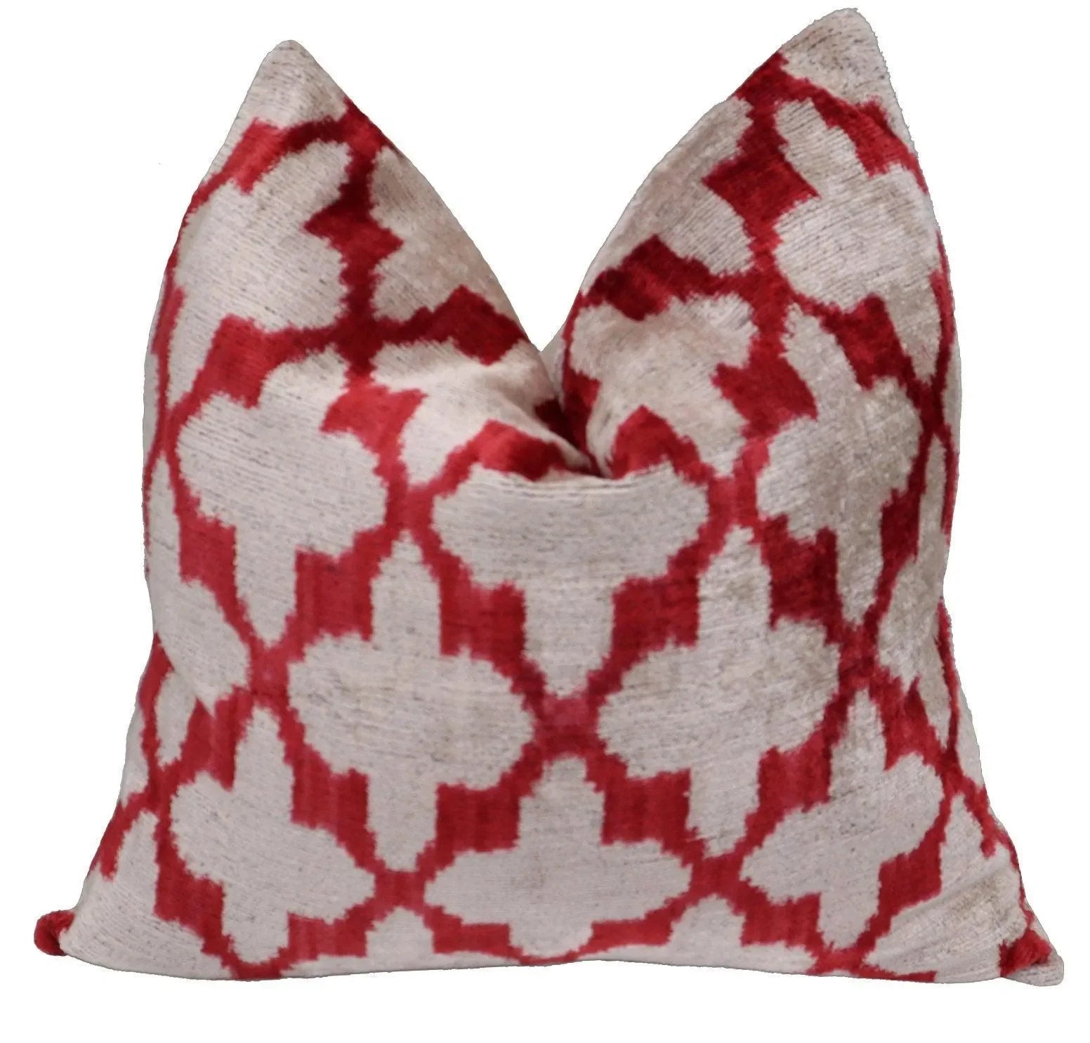 Canvello Luxury Hot Pink Geometric Pillow with Down Insert 16"x16" - The Mayfair Hall