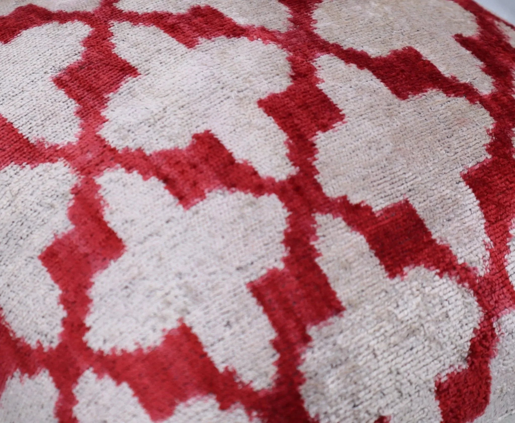 Canvello Luxury Hot Pink Geometric Pillow with Down Insert 16"x16" - The Mayfair Hall