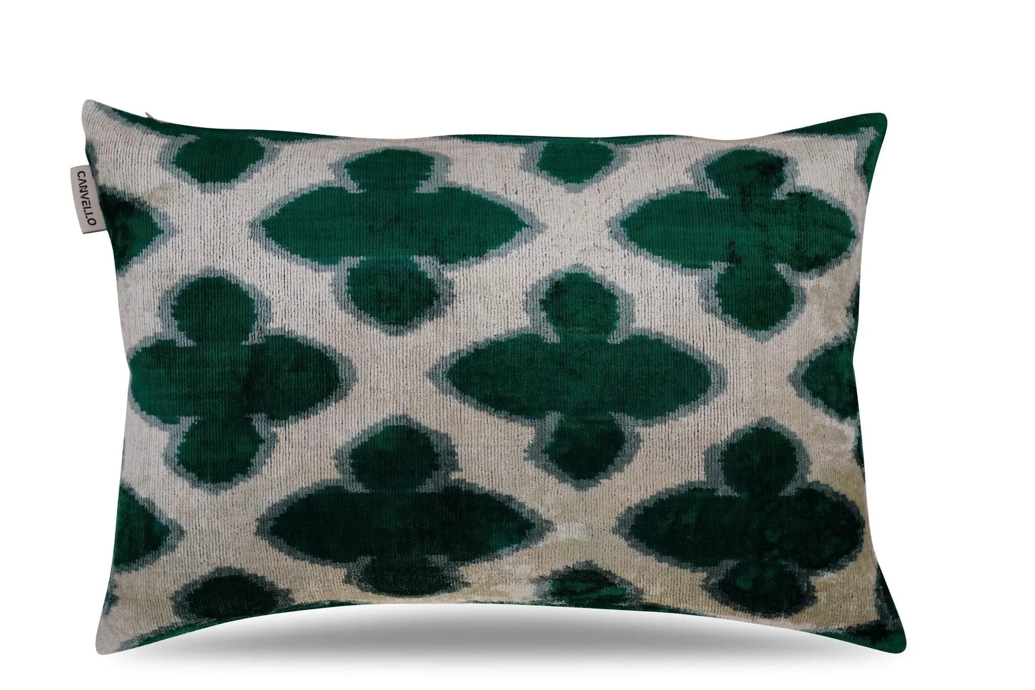 Canvello Luxury Leaf Green Carbon Grey Pillow for Couch | 16 x 24 in (40 x 60 cm) - The Mayfair Hall