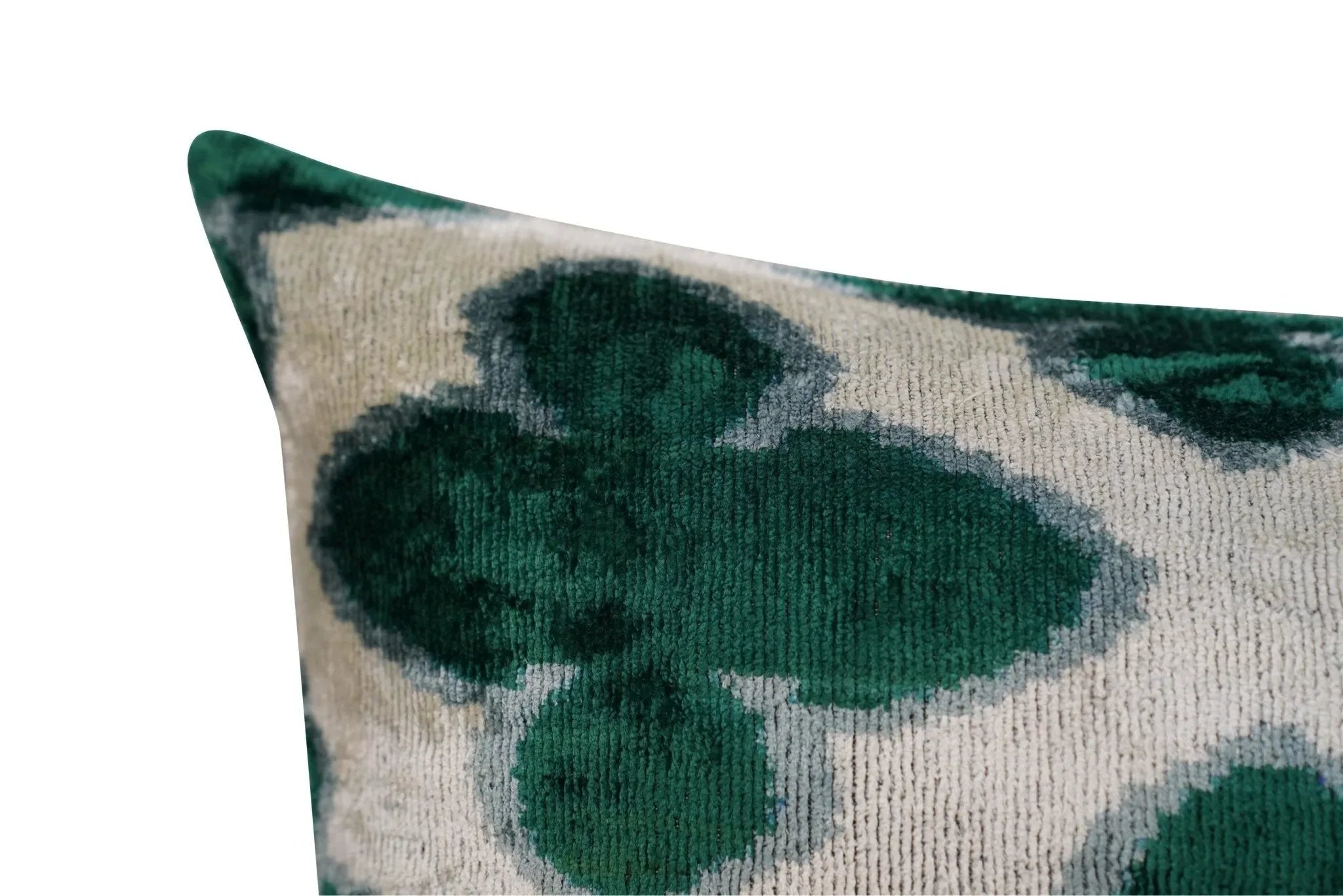 Canvello Luxury Leaf Green Carbon Grey Pillow for Couch | 16 x 24 in (40 x 60 cm) - The Mayfair Hall