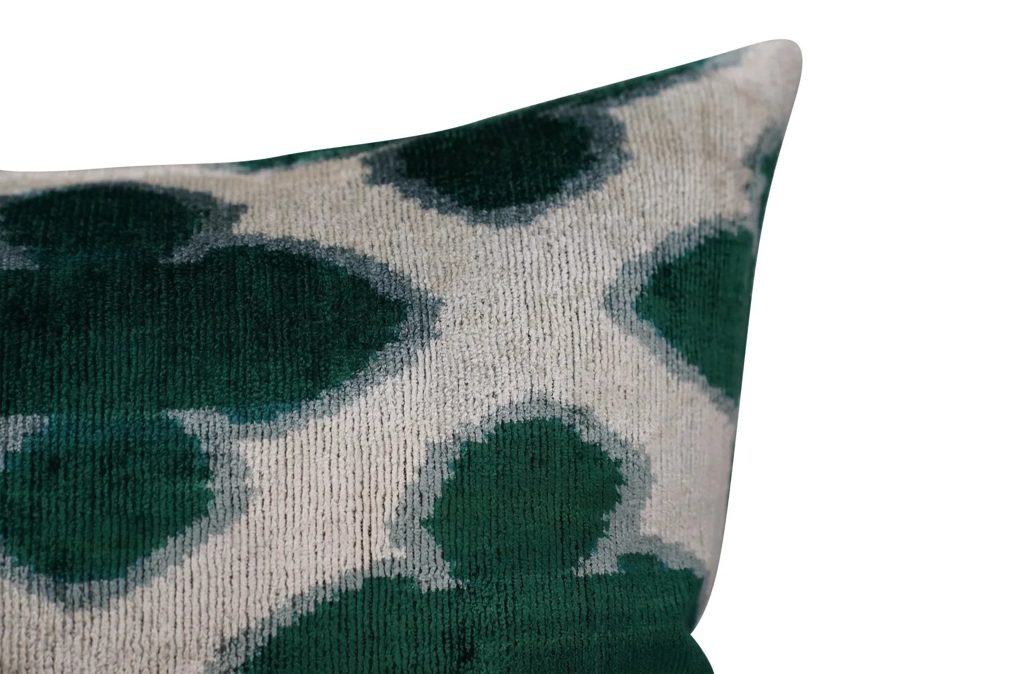 Canvello Luxury Leaf Green Carbon Grey Pillow for Couch | 16 x 24 in (40 x 60 cm) - The Mayfair Hall