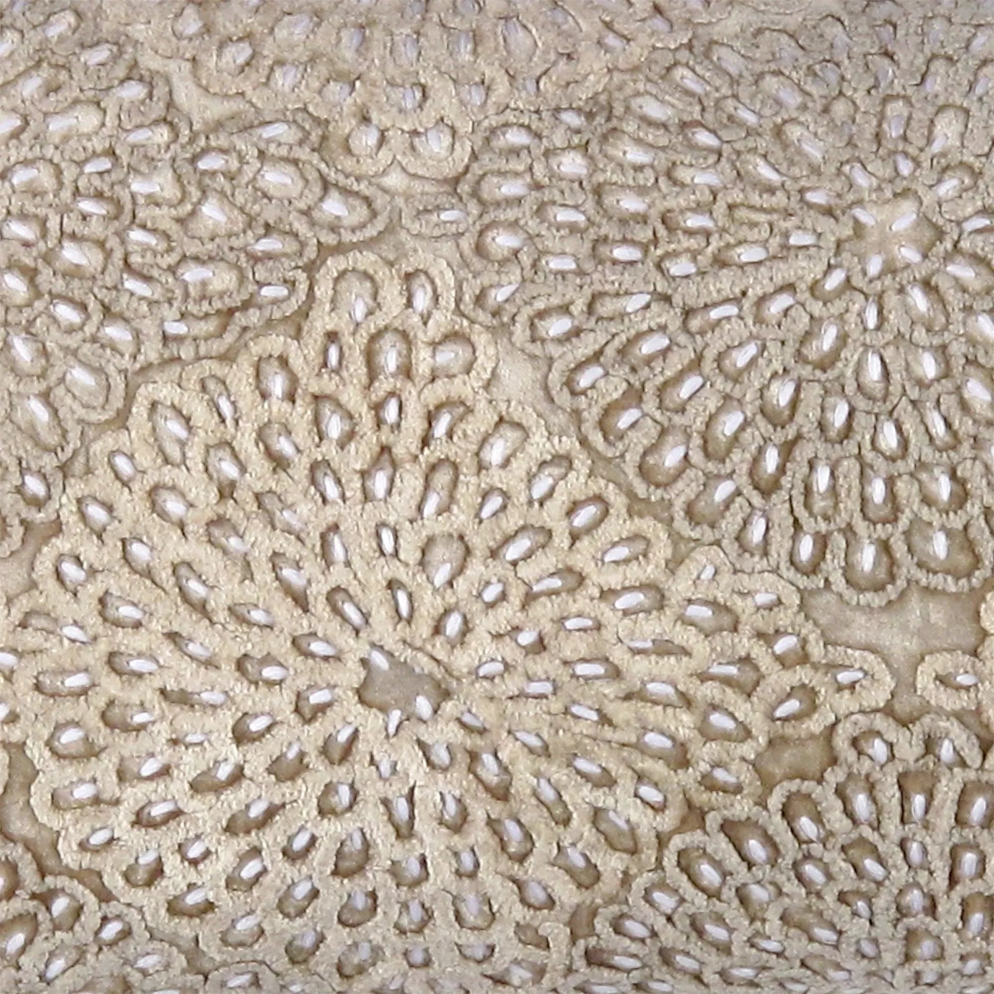 Canvello Naples Embroidered Pillow, Beige/Taupe - The Mayfair Hall