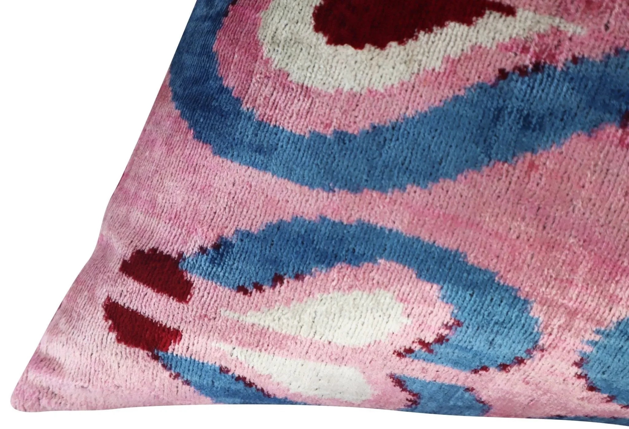 Canvello Pink Handmade 16x24 Silk Velvet Pillow, Organic Veg Dyed, Down/Feather Filled - The Mayfair Hall