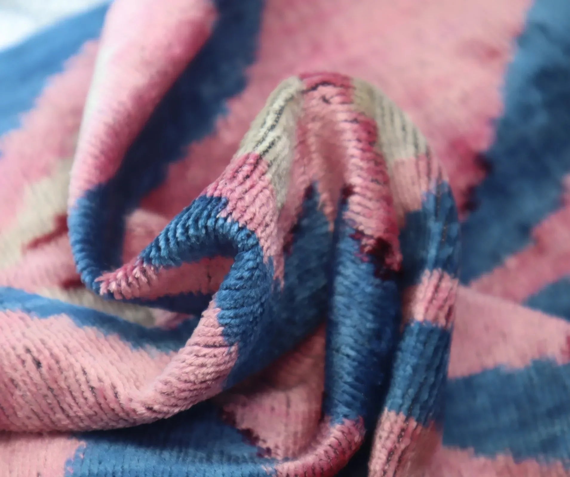 Canvello Pink Handmade 16x24 Silk Velvet Pillow, Organic Veg Dyed, Down/Feather Filled - The Mayfair Hall