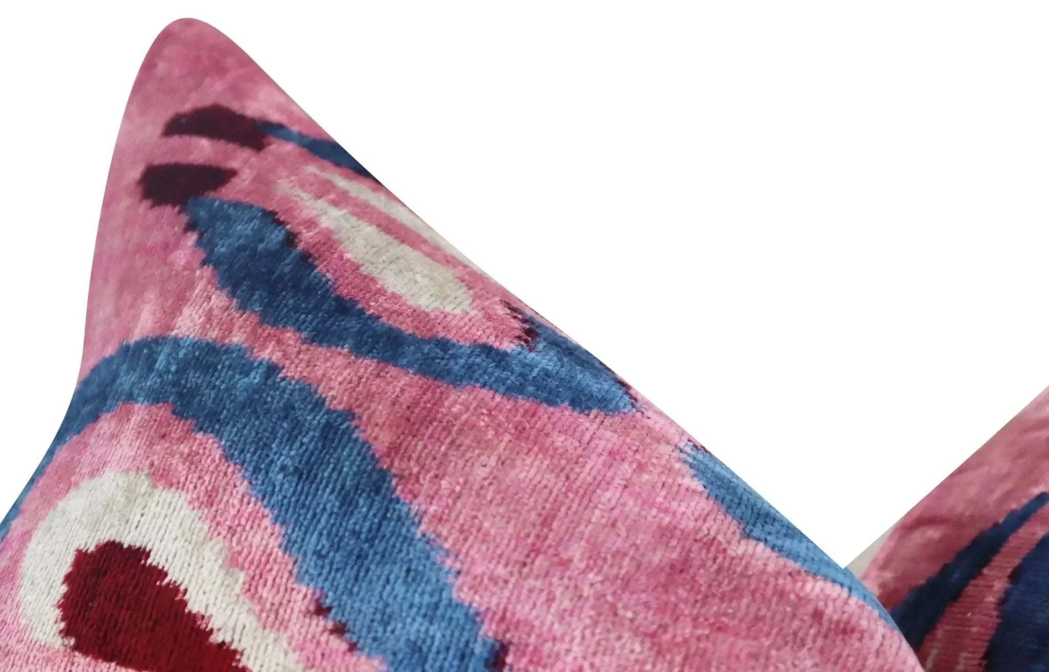 Canvello Pink Handmade 16x24 Silk Velvet Pillow, Organic Veg Dyed, Down/Feather Filled - The Mayfair Hall