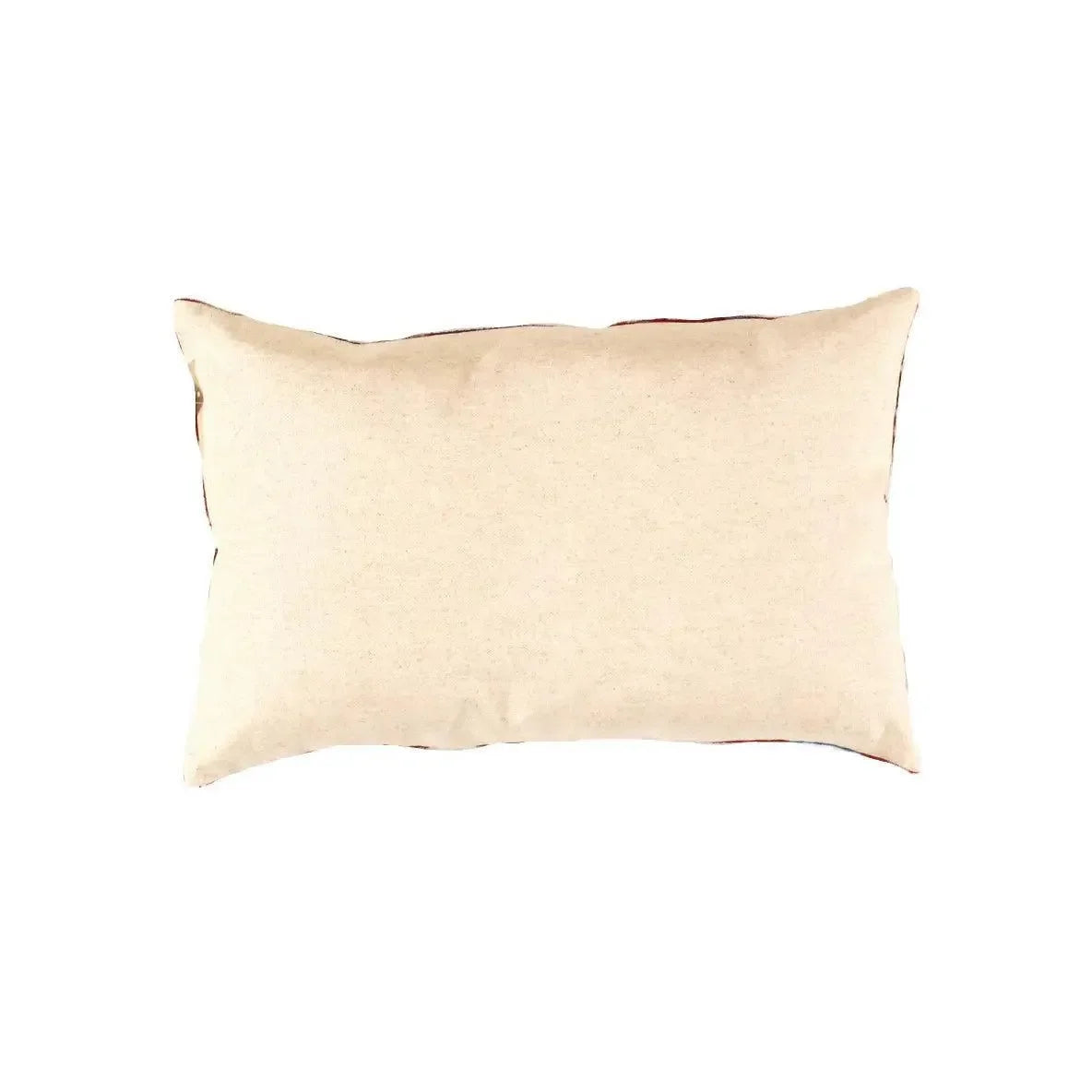 Canvello Silk Red And Blue Throw Pillows - 16"x24" (TI-107) - The Mayfair Hall