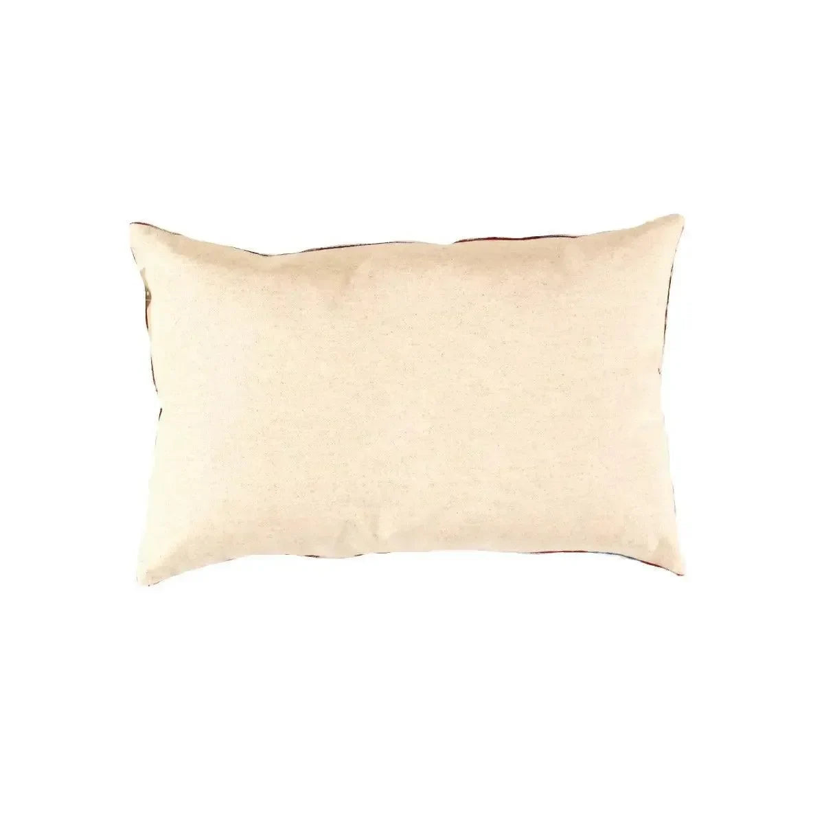 Canvello Silk Red And Blue Throw Pillows - 16"x24" (TI-107) - The Mayfair Hall