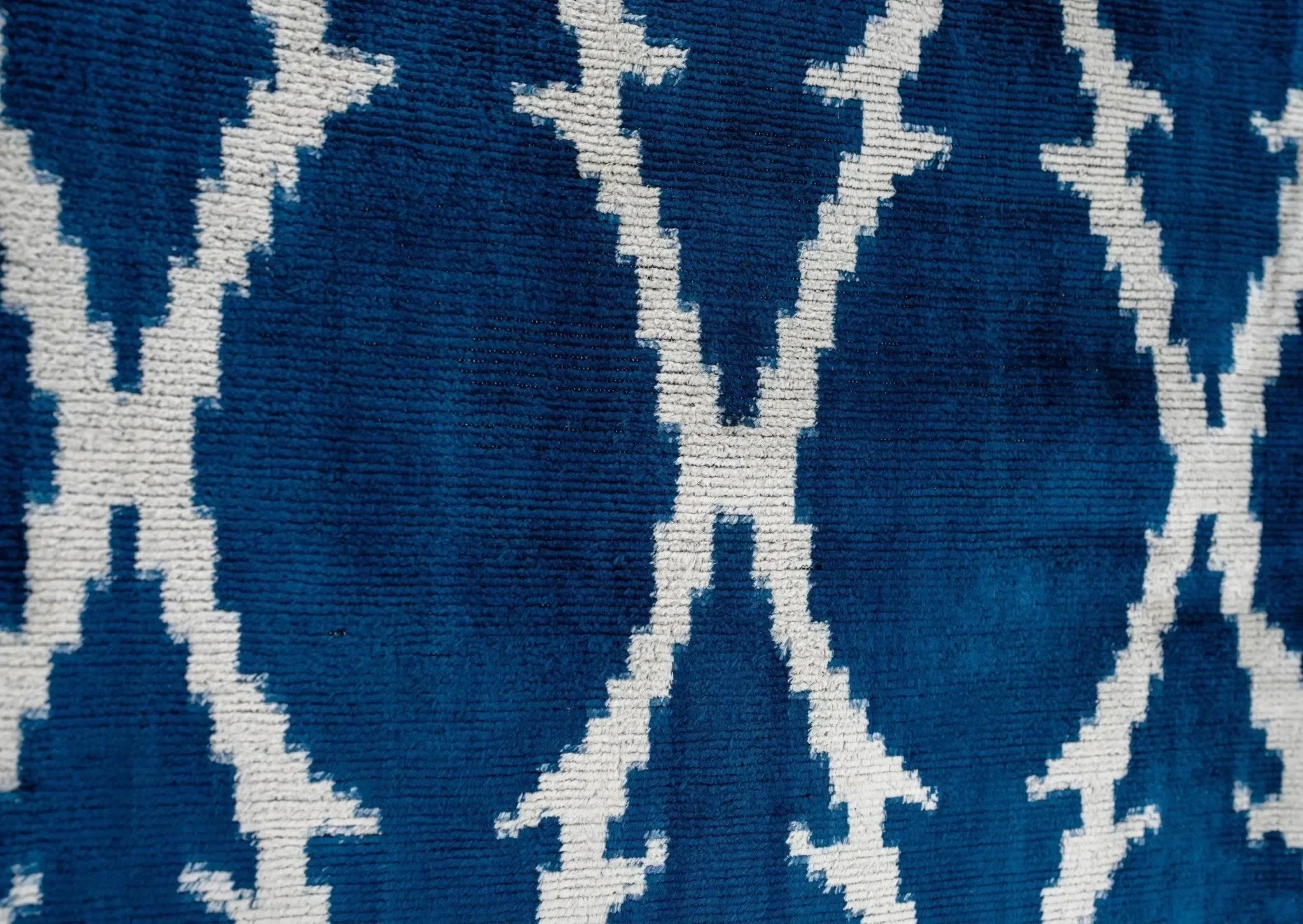 Canvello Unique THROW PILLOW + Down INSERT, Couch Cushion, Handmade Luxury Fabric, Decorative Super Soft Silk Velvet Navy Blue 16x24 in - The Mayfair Hall