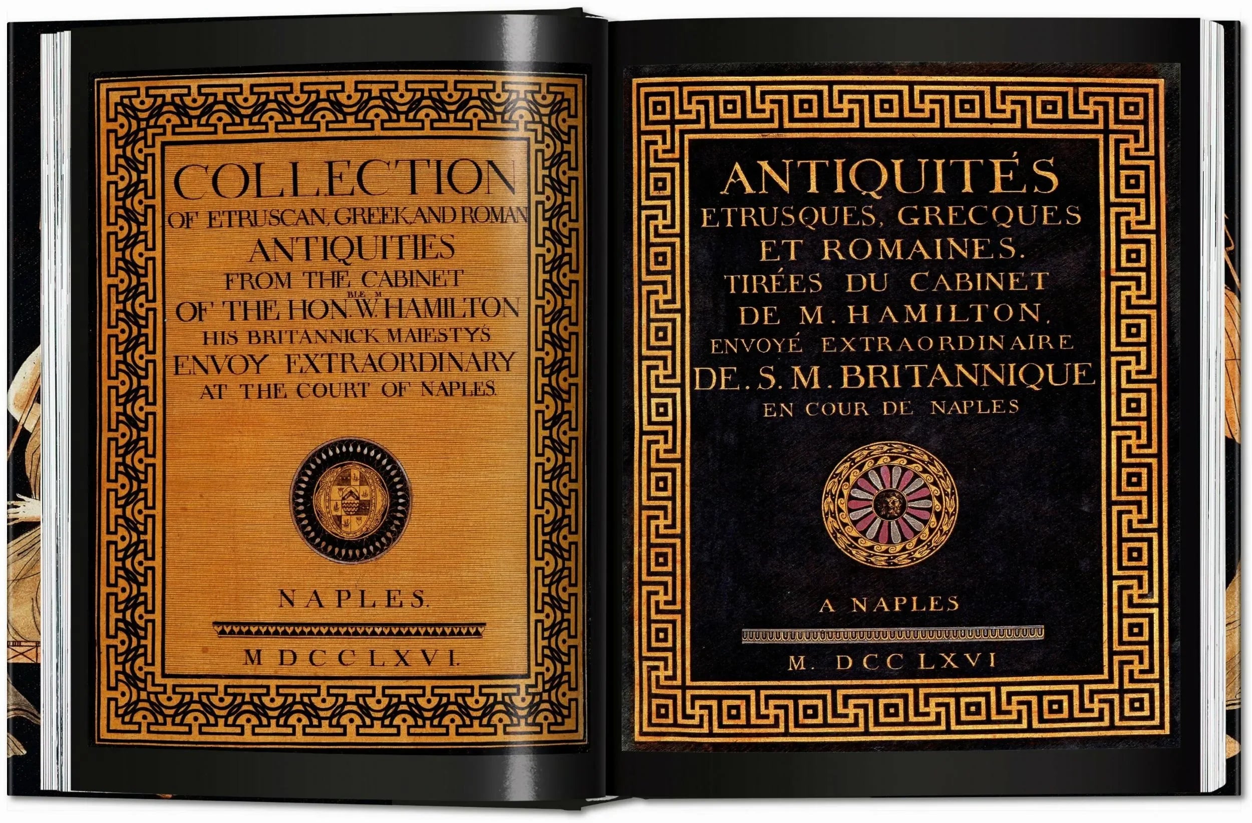 D'Hancarville. The Complete Collection of Antiquities from the Cabinet of Sir William Hamilton (German, French, English) - The Mayfair Hall