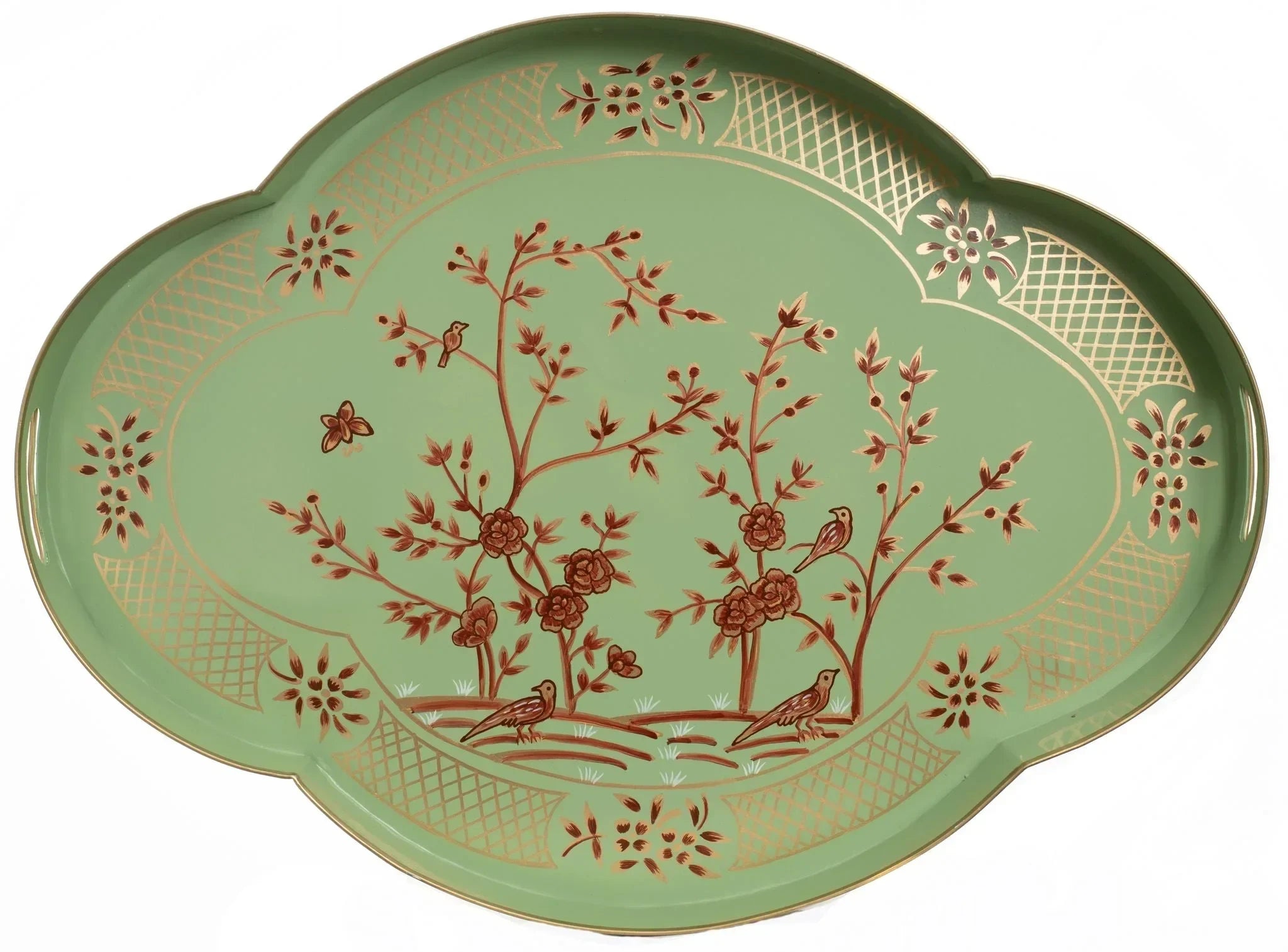 Celadon Green Scalloped Tray - The Mayfair Hall