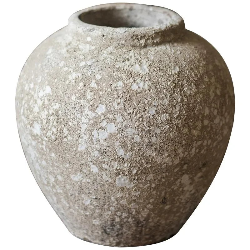 Cement Pot Pompeii Style Handmade Art Jar Pot - The Mayfair Hall