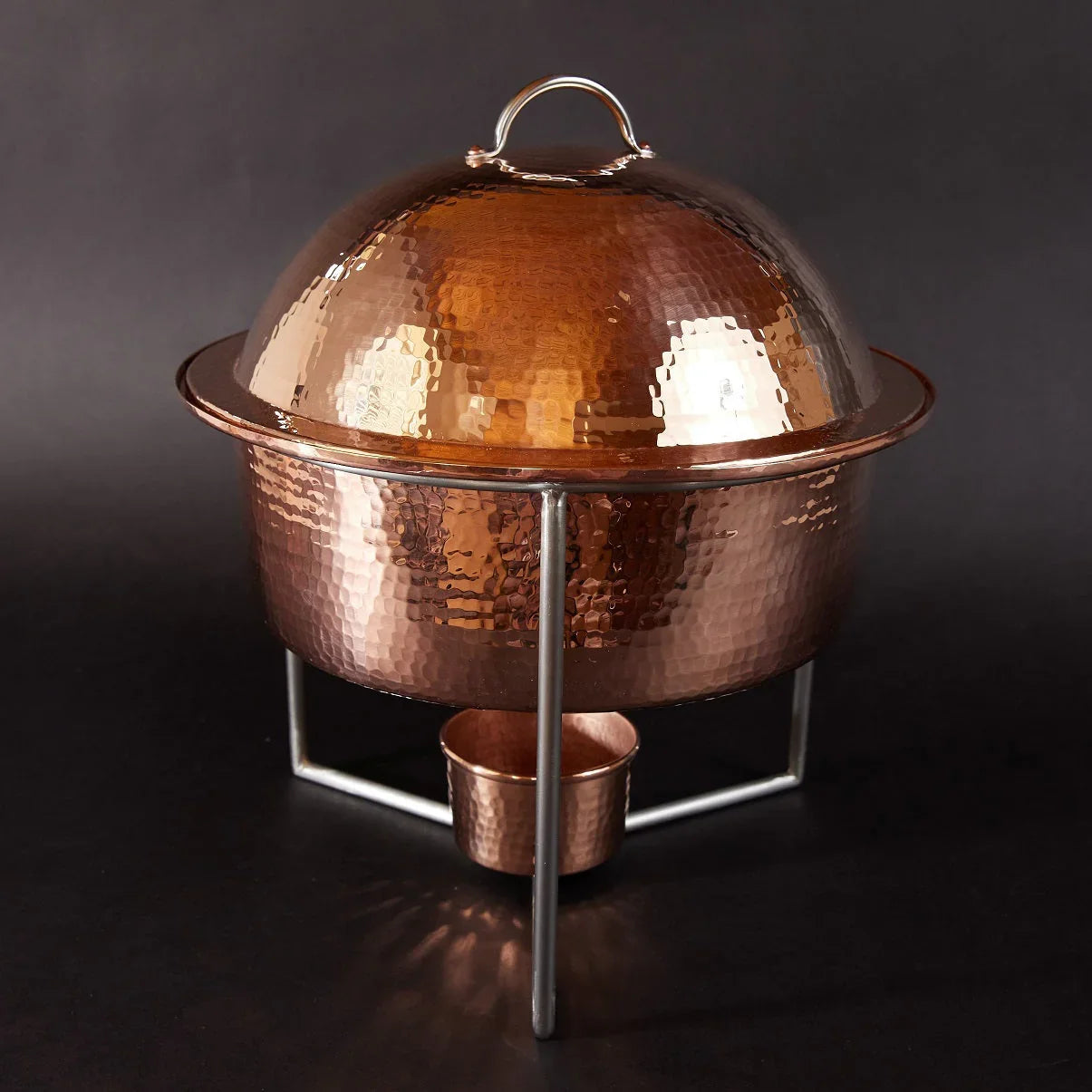 Copper Round Dome Chafers - The Mayfair Hall