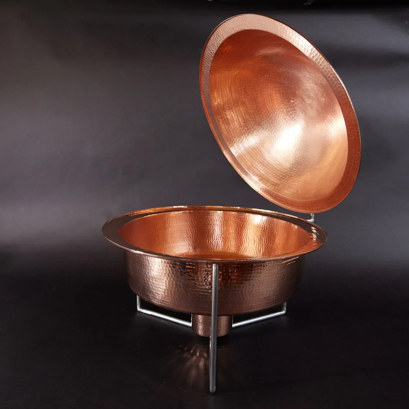 Copper Round Dome Chafers - The Mayfair Hall