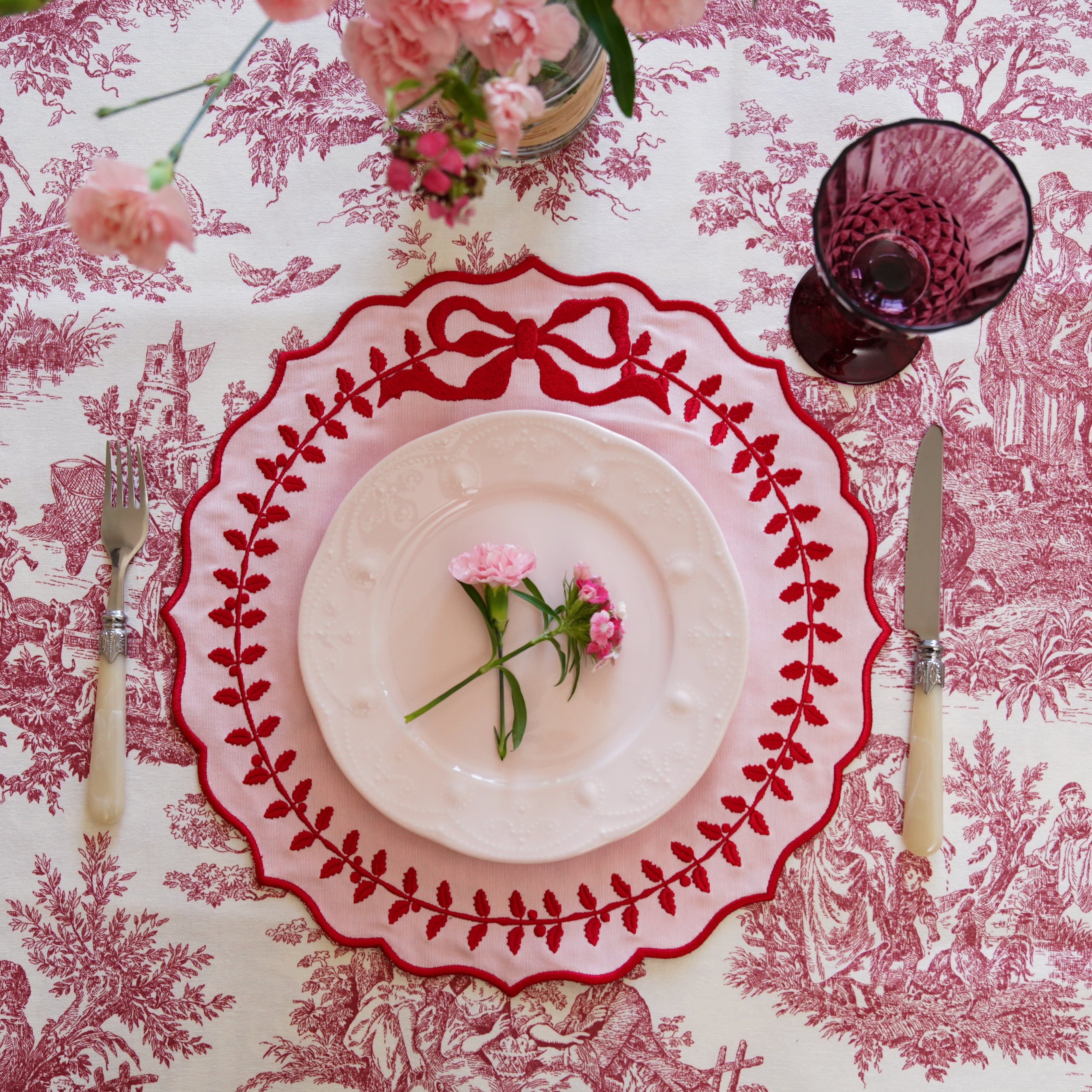 CHAMPAGNE PINK COTTON PLACEMAT (Set Of 4)
