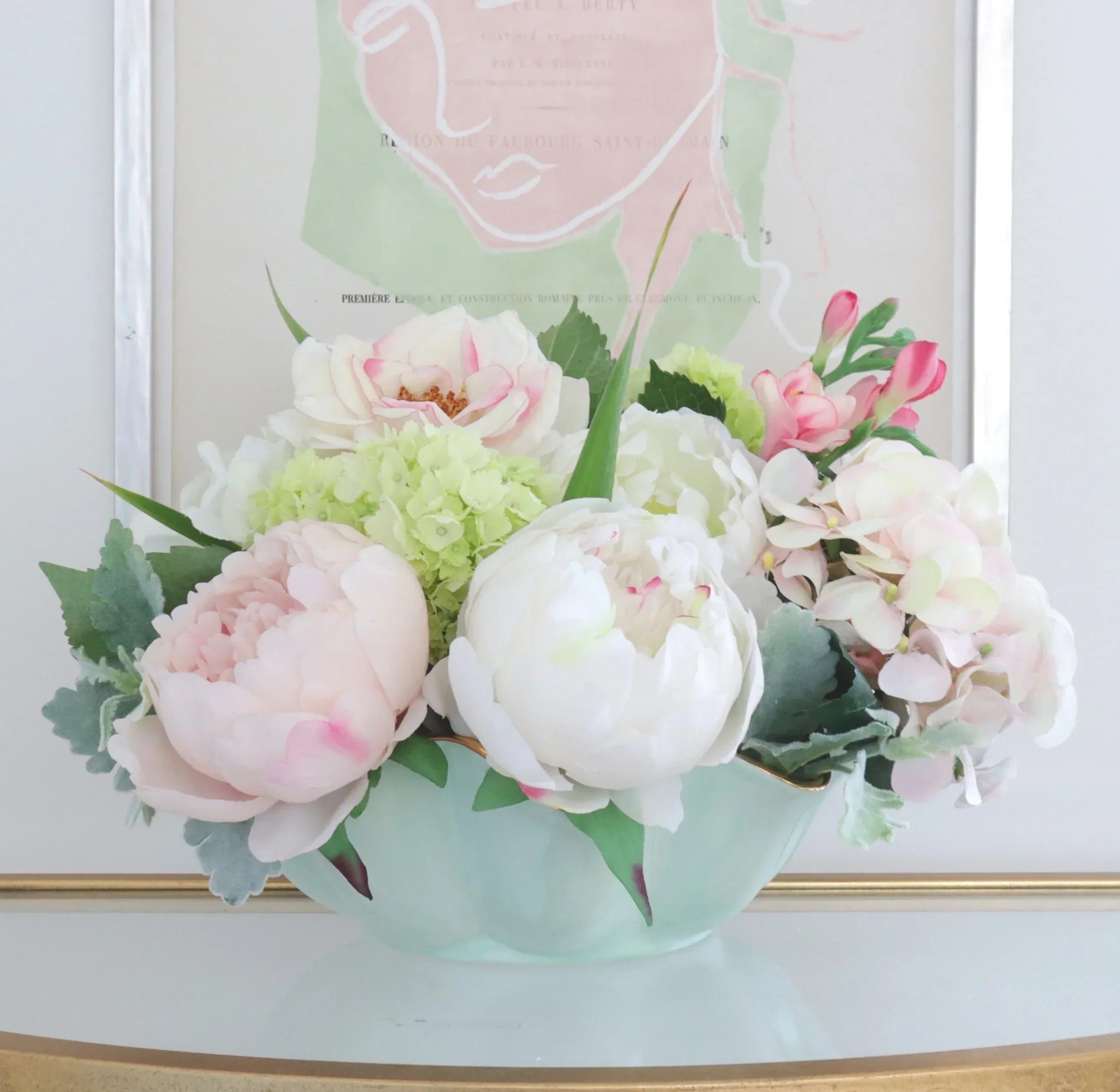 Chinoiserie Dreams Scalloped Bowls with 22K Gold Accent - The Mayfair Hall