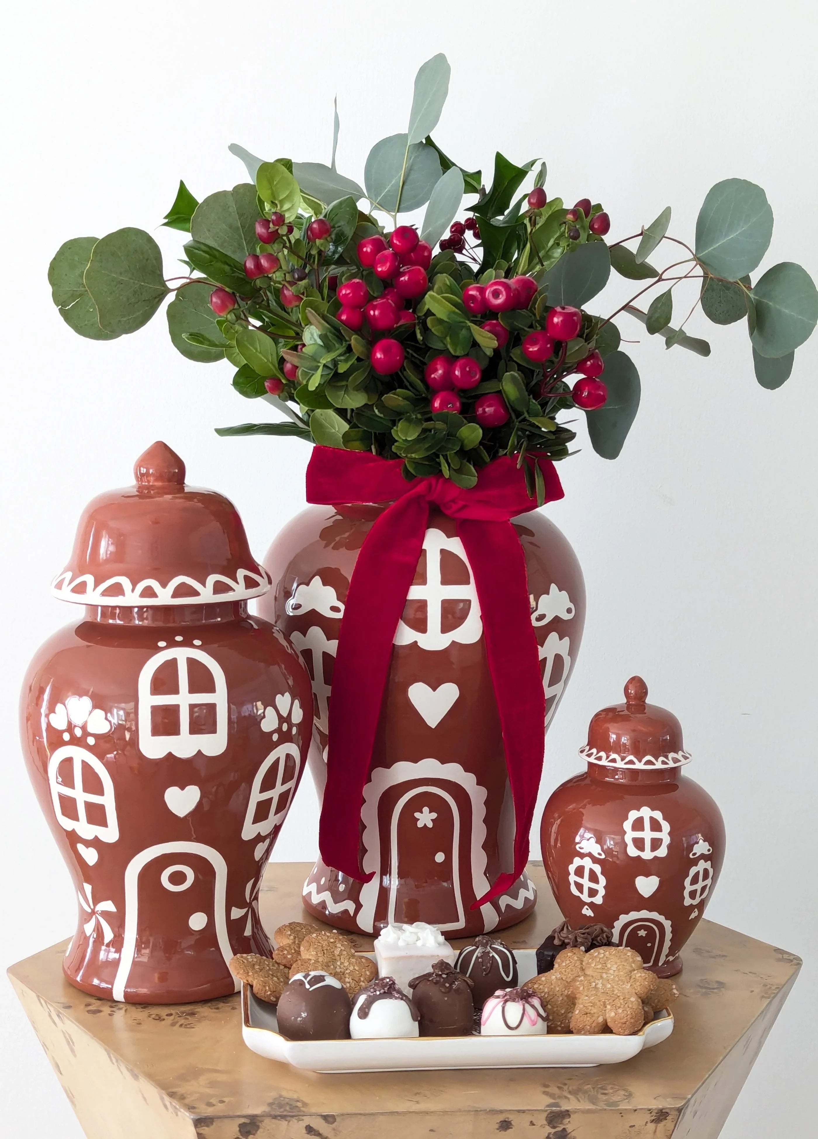 Gingerbread House Ginger Jars
