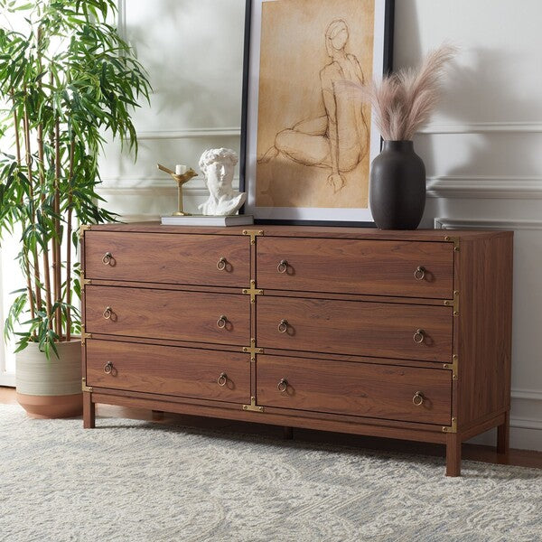 Galio 6 Drawer Chest in Walnut