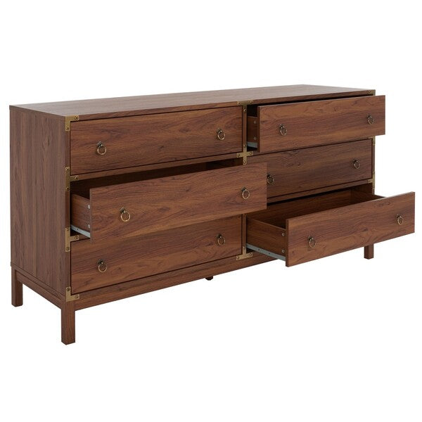 Galio 6 Drawer Chest in Walnut