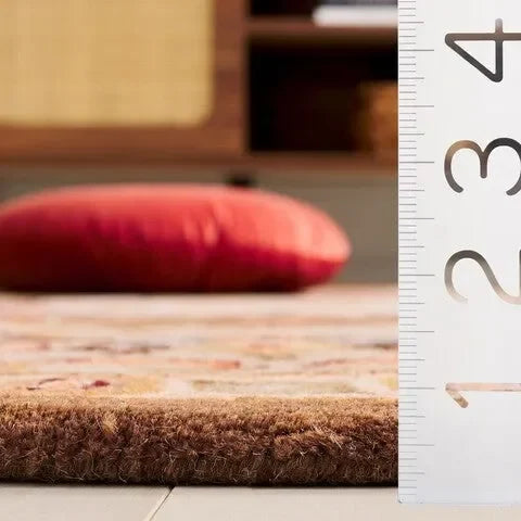 Classic Wool Rug in Beige and Olive - The Mayfair Hall