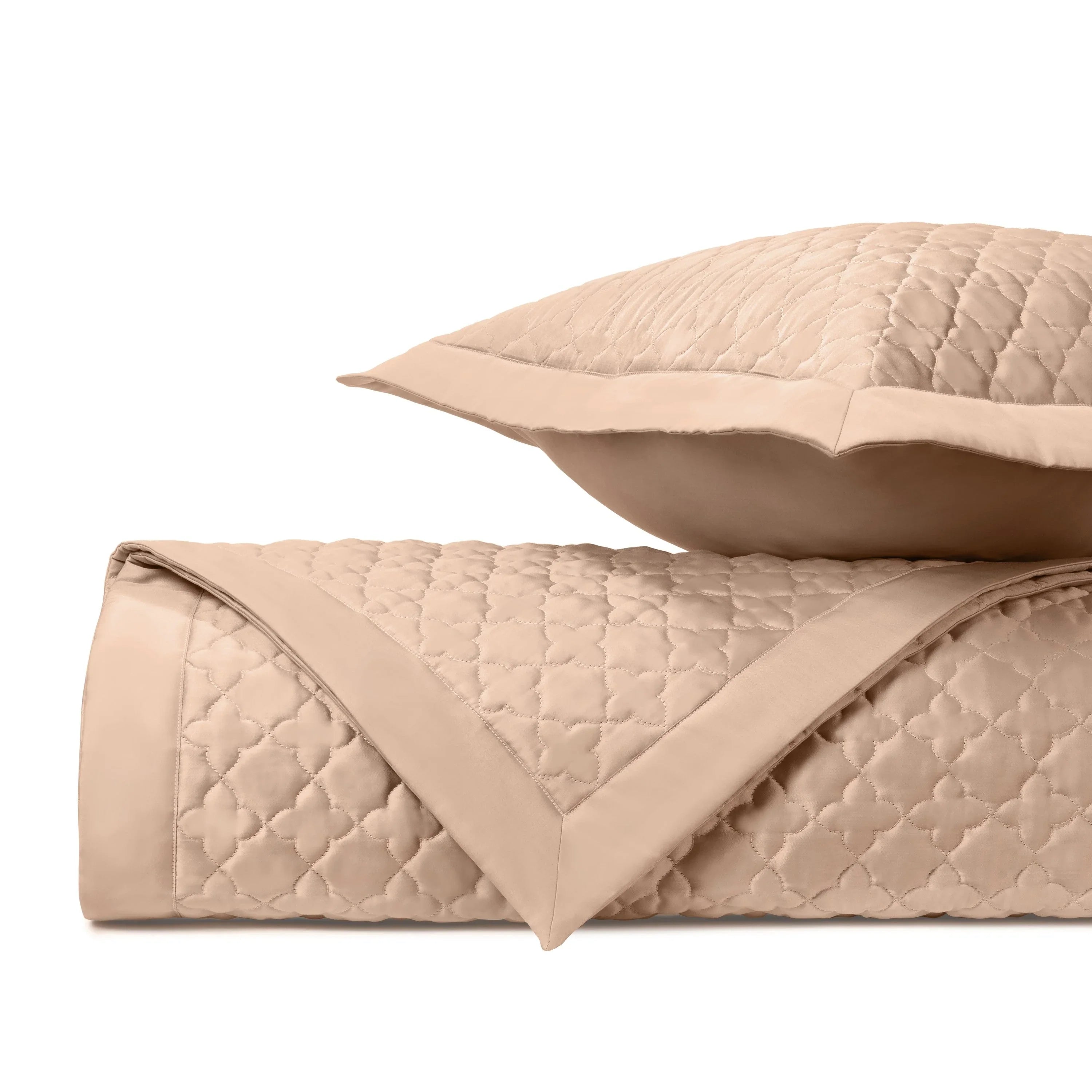 Clover Quilted Coverlet (Euro) Set - The Mayfair Hall