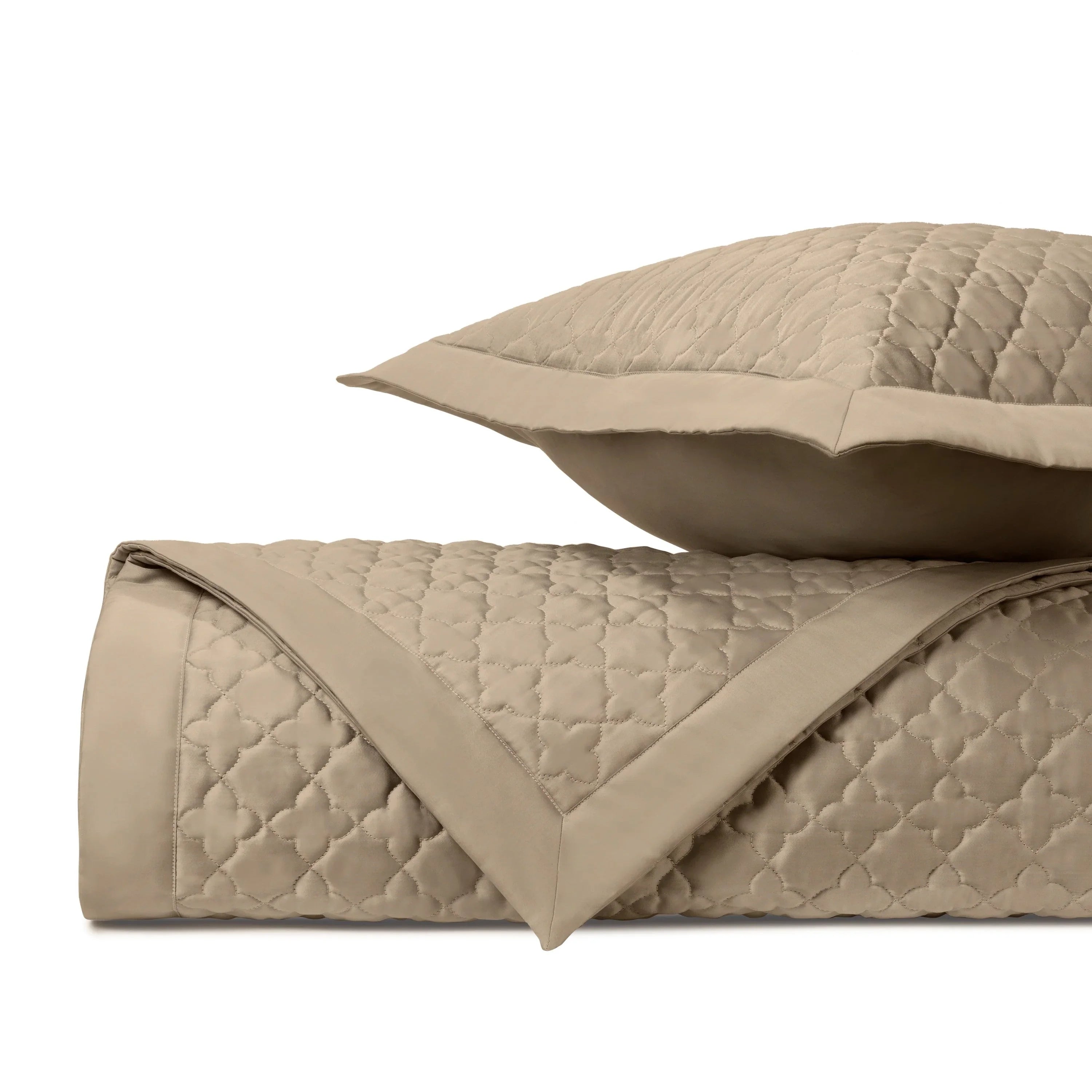 Clover Quilted Coverlet (Euro) Set - The Mayfair Hall