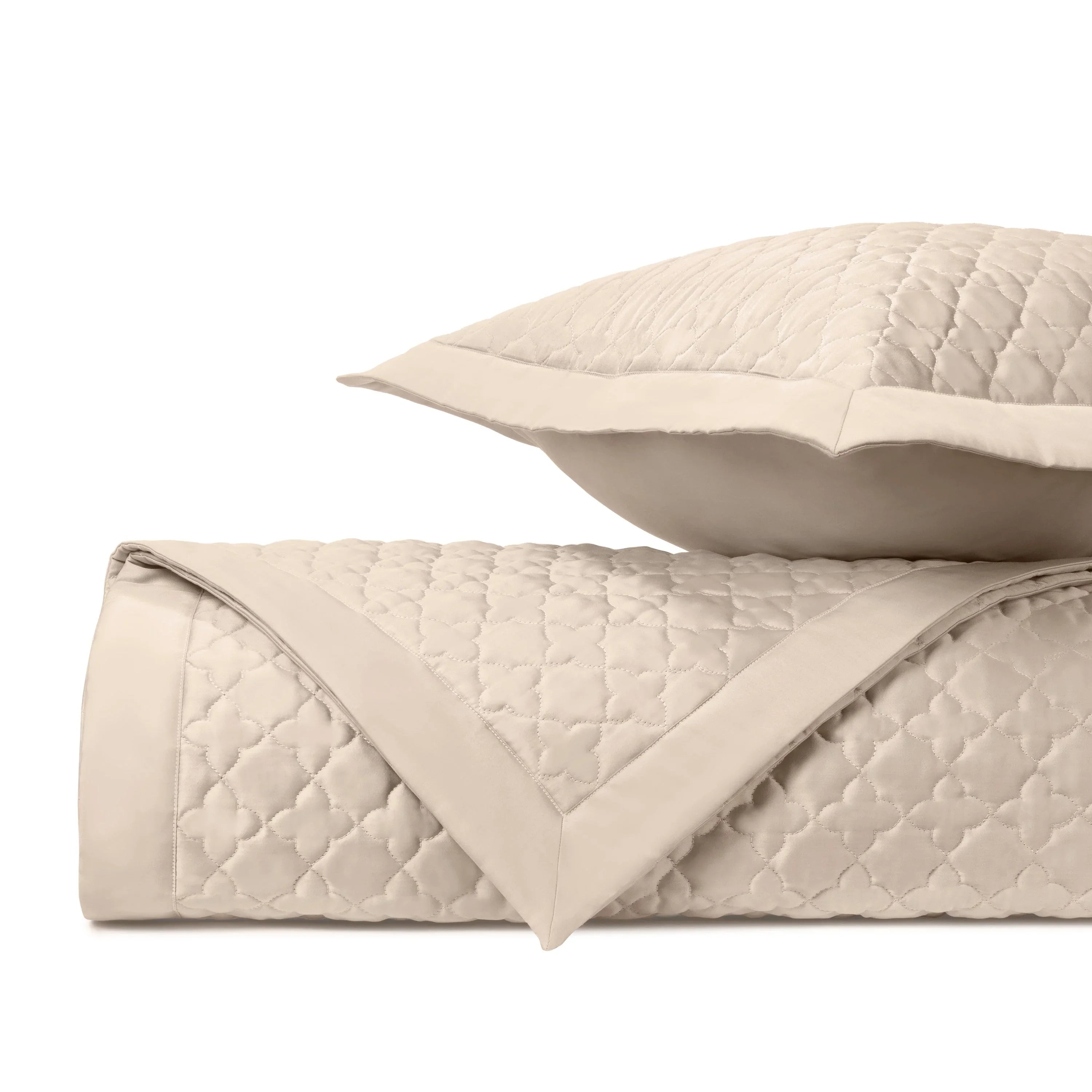 Clover Quilted Coverlet (Euro) Set - The Mayfair Hall