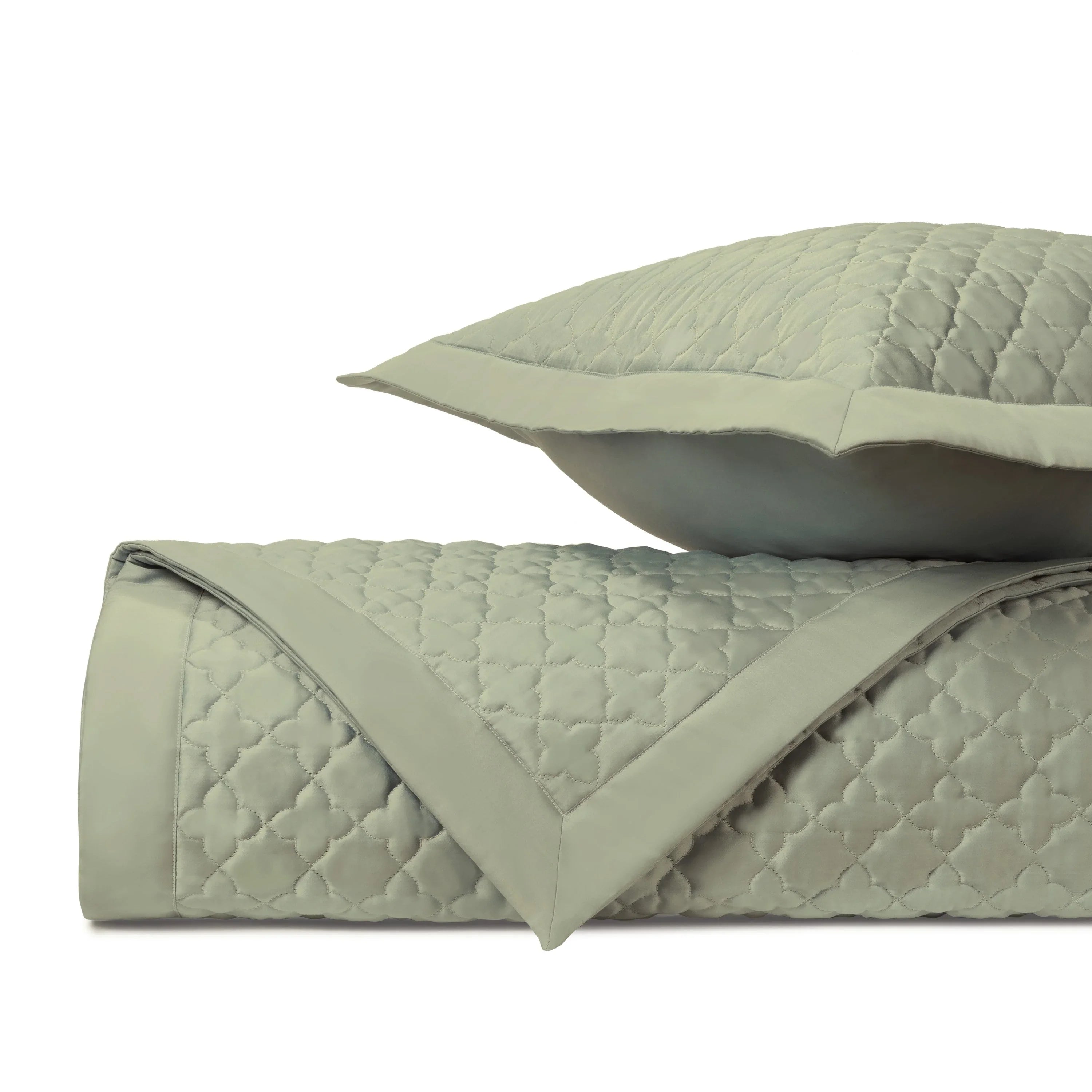 Clover Quilted Coverlet (Euro) Set - The Mayfair Hall