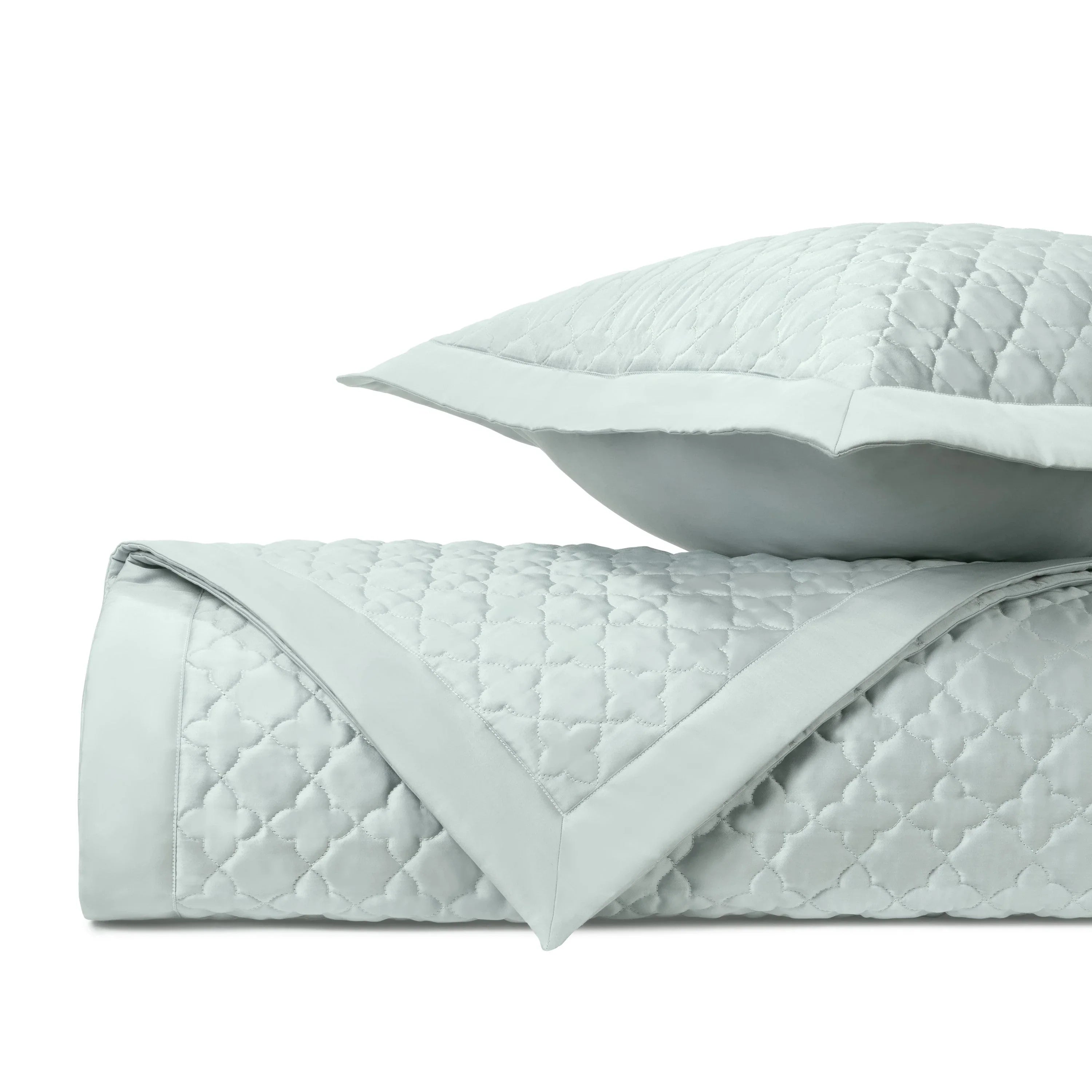 Clover Quilted Coverlet (Euro) Set - The Mayfair Hall