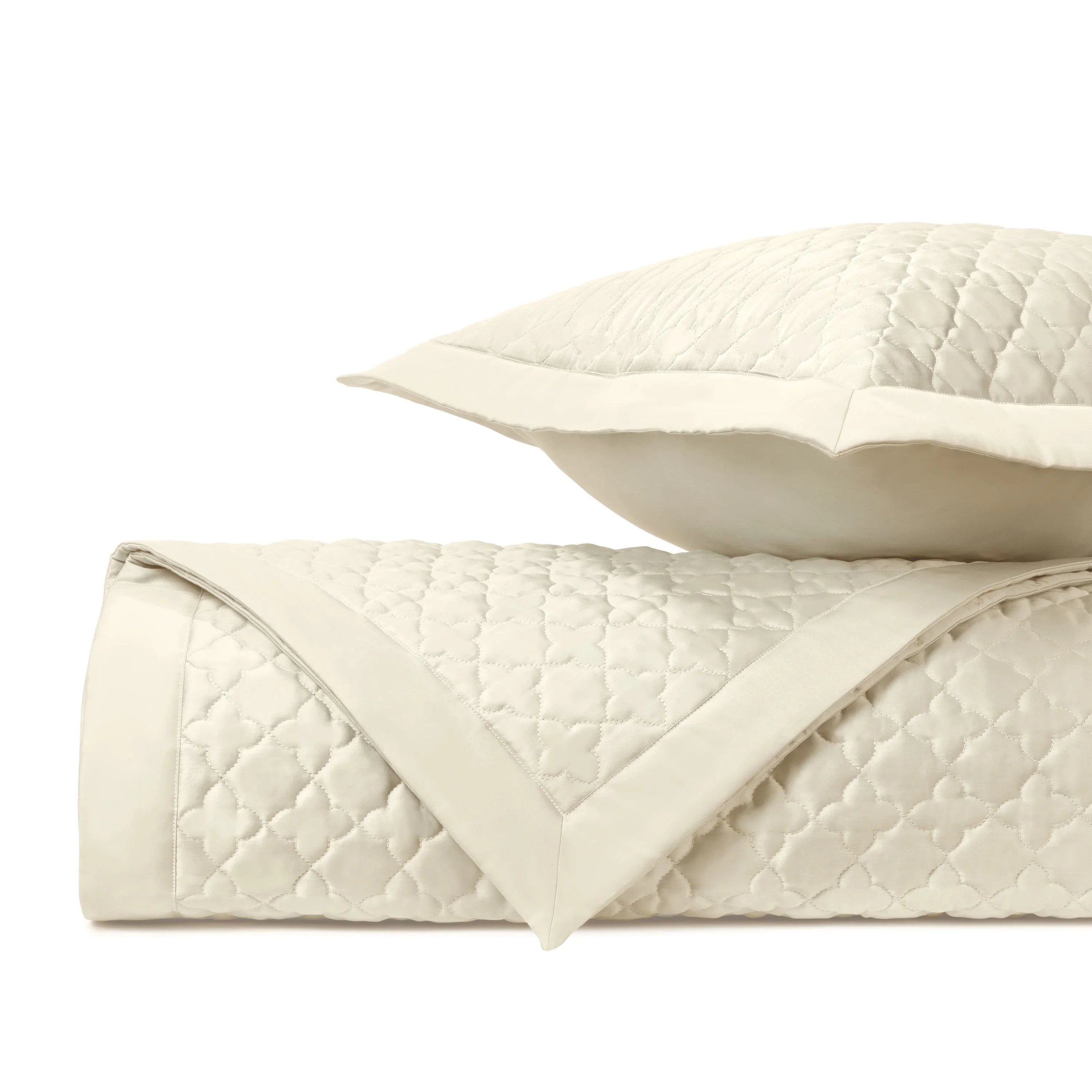 Clover Quilted Coverlet (Euro) Set - The Mayfair Hall