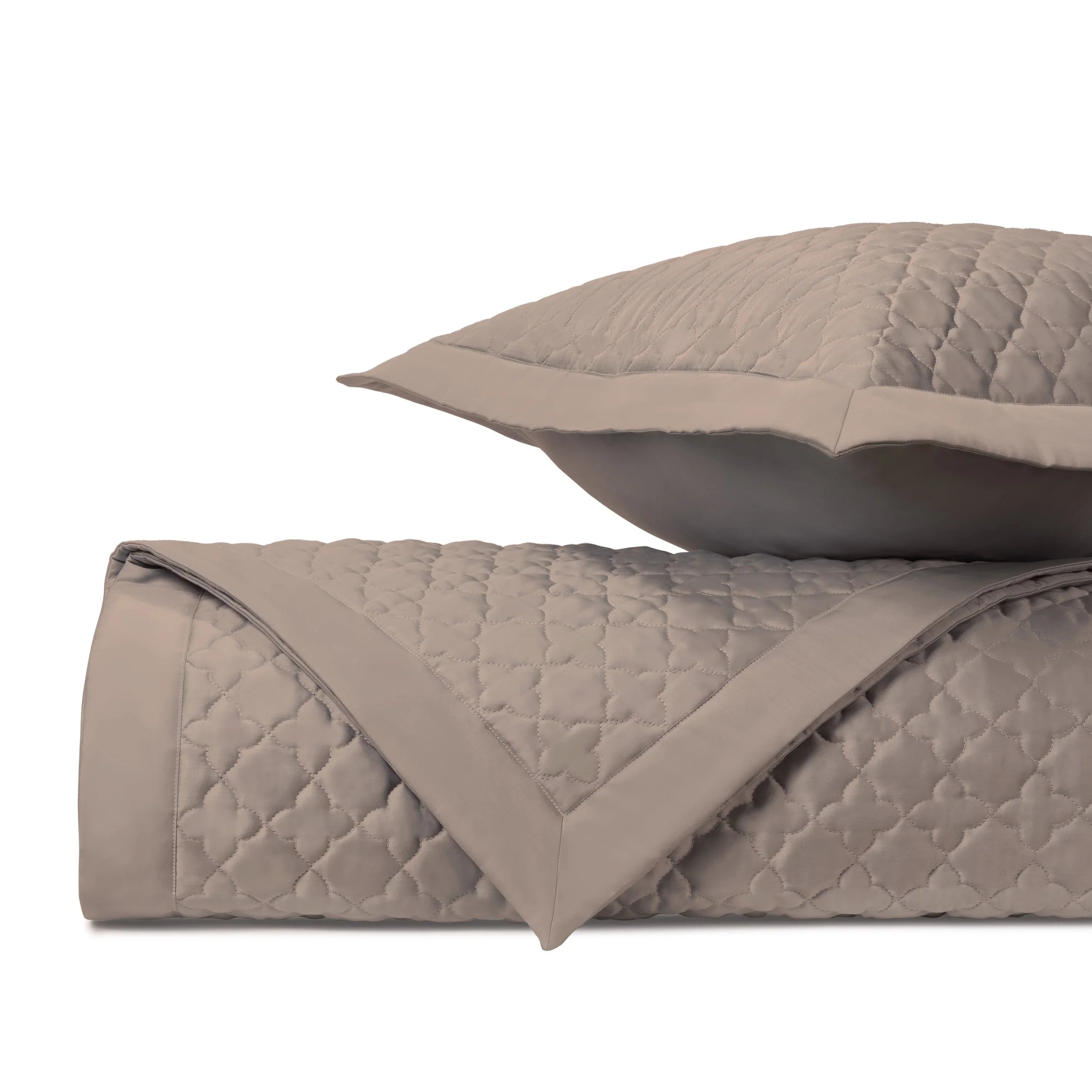 Clover Quilted Coverlet (Euro) Set - The Mayfair Hall