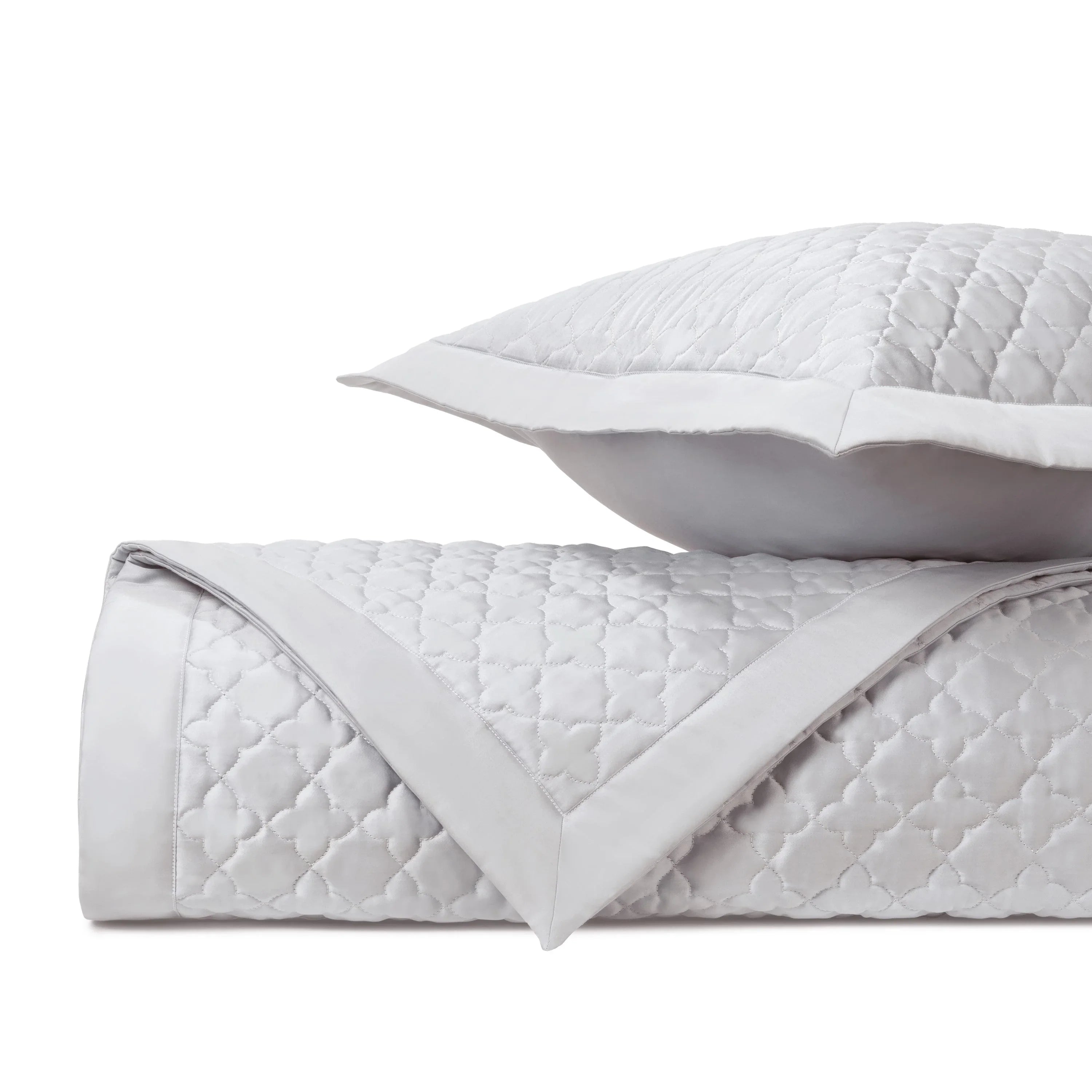 Clover Quilted Coverlet (Euro) Set - The Mayfair Hall