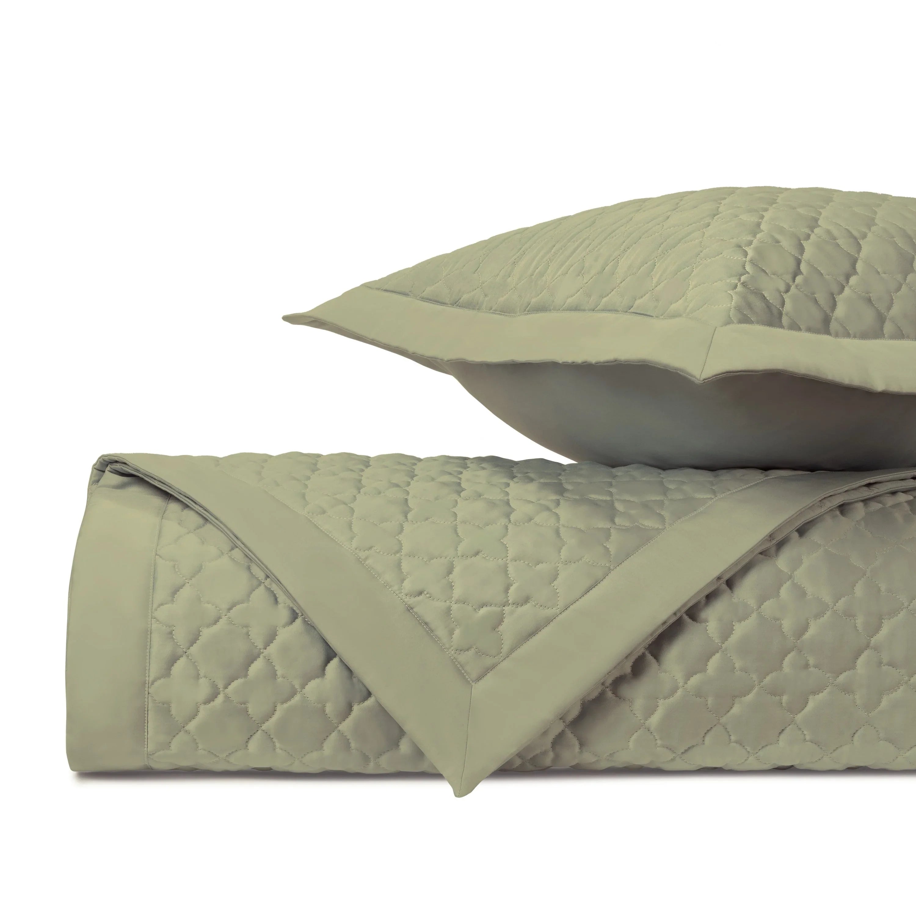 Clover Quilted Coverlet (Euro) Set - The Mayfair Hall