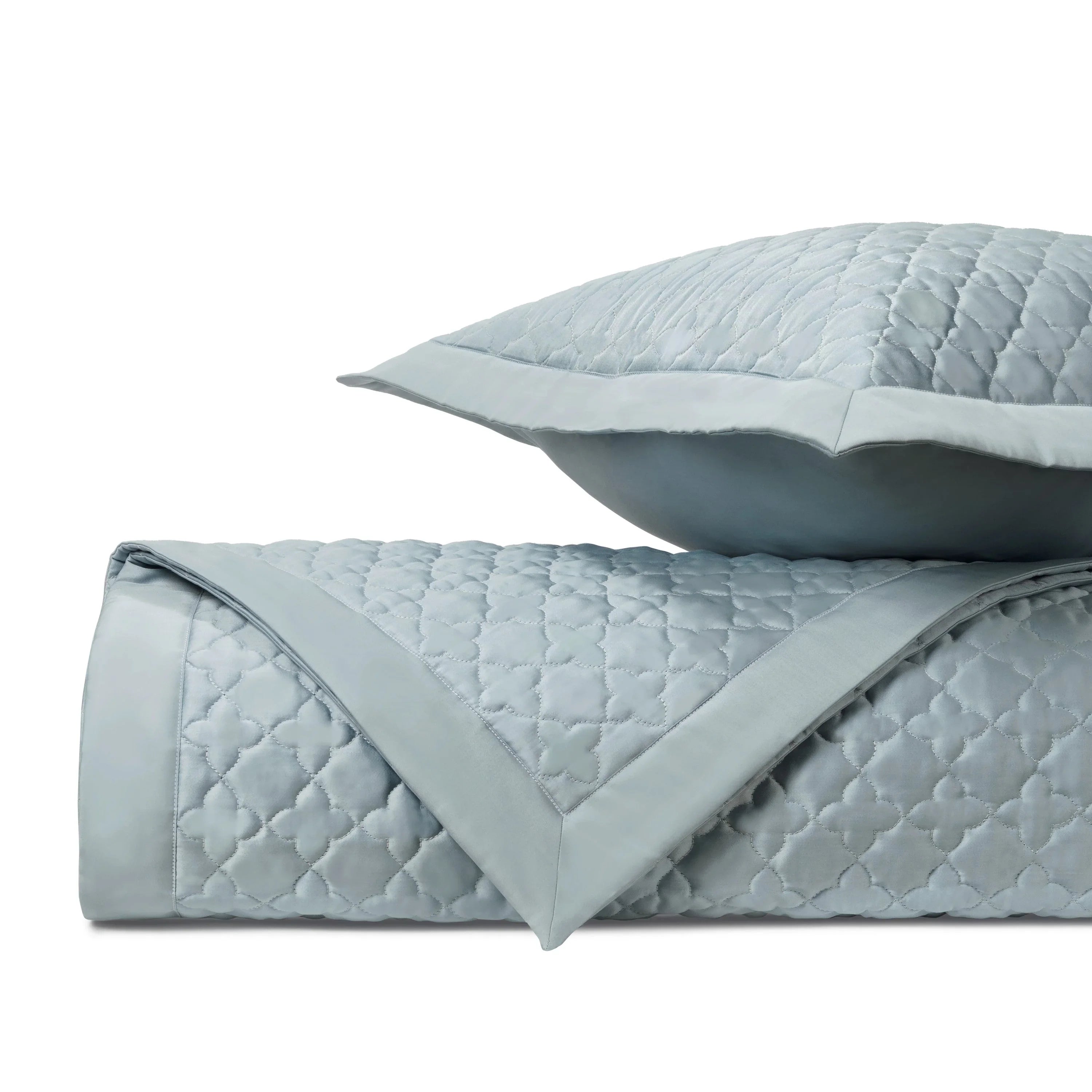 Clover Quilted Coverlet (Euro) Set - The Mayfair Hall