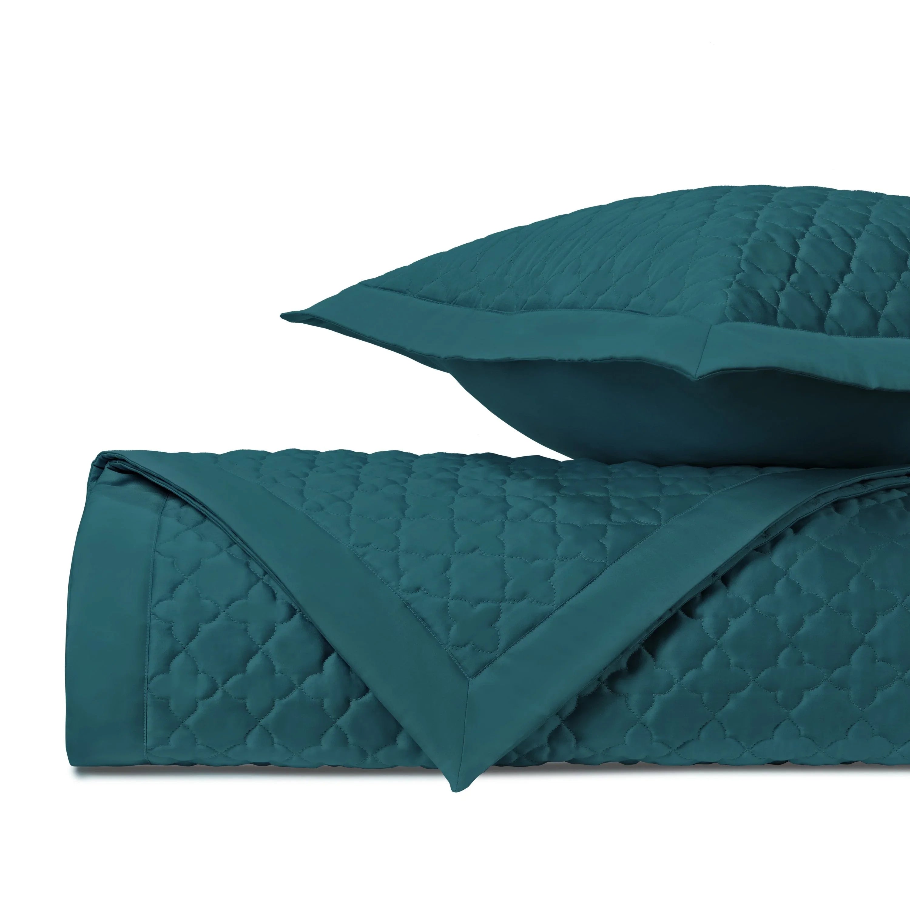 Clover Quilted Coverlet (Euro) Set - The Mayfair Hall