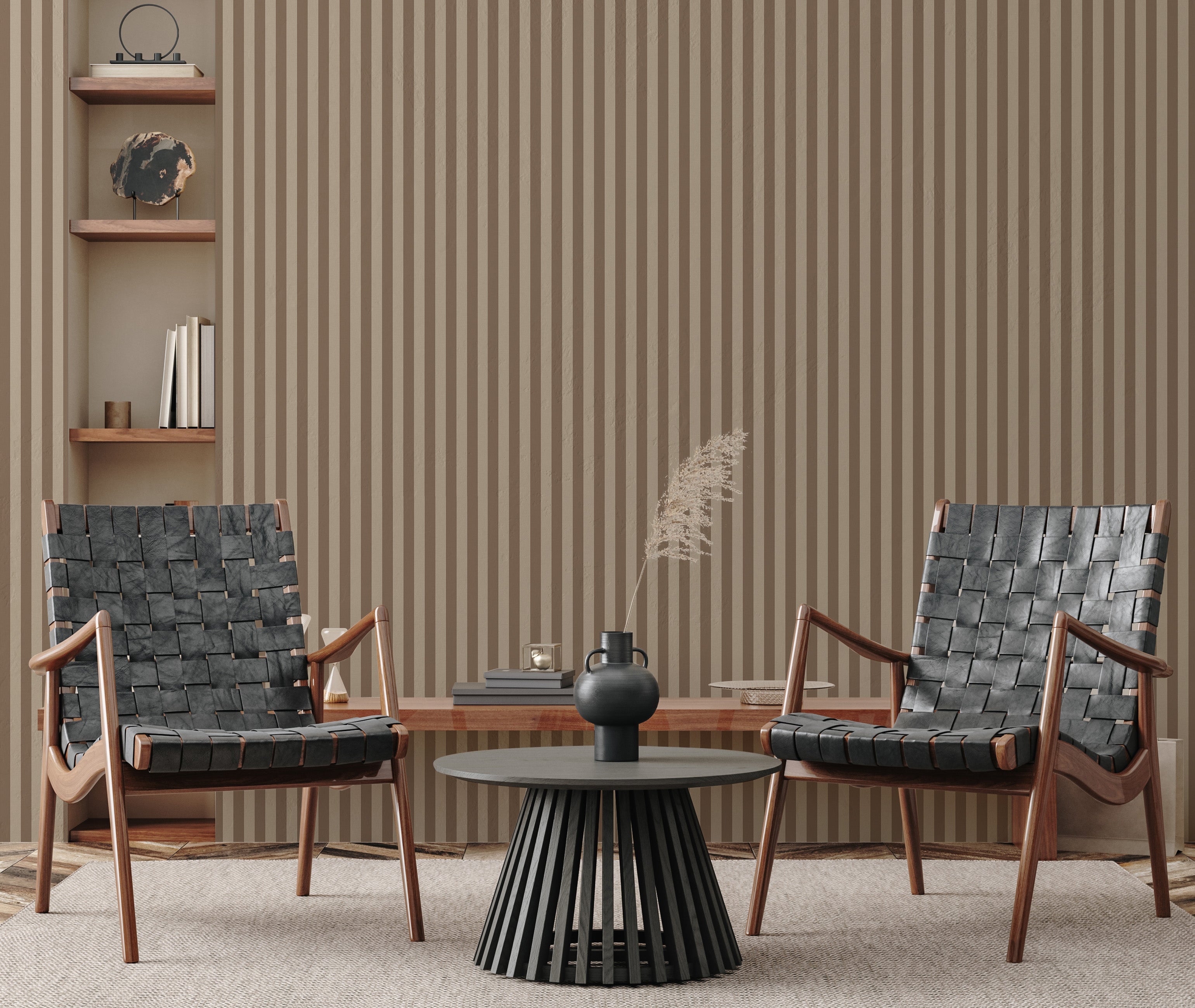Ashbury Stripe Wallpaper by Safari Natalia x Taddy Mikelaites