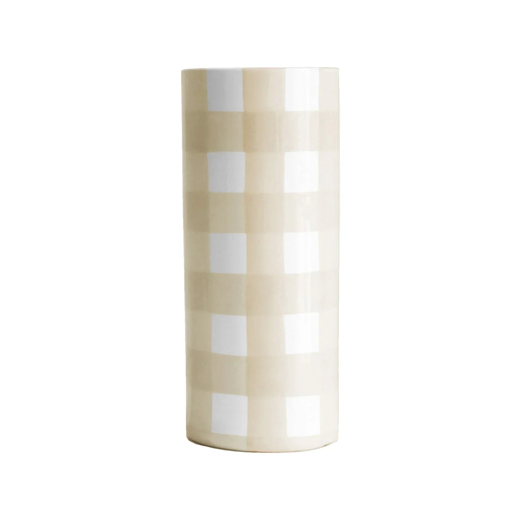 Gingham Column Vase - The Mayfair Hall