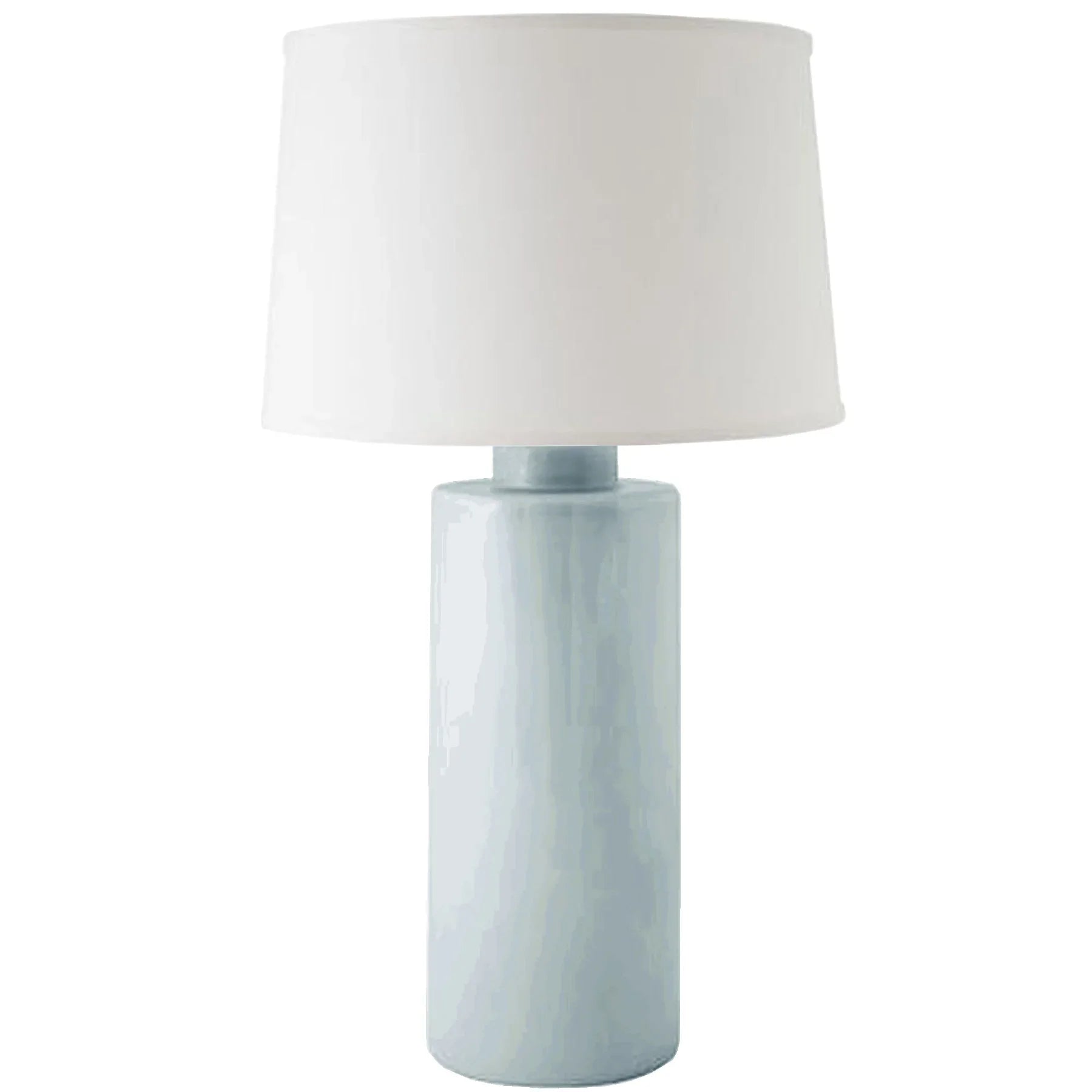 Hydrangea Light Blue Solid Column Lamp - The Mayfair Hall